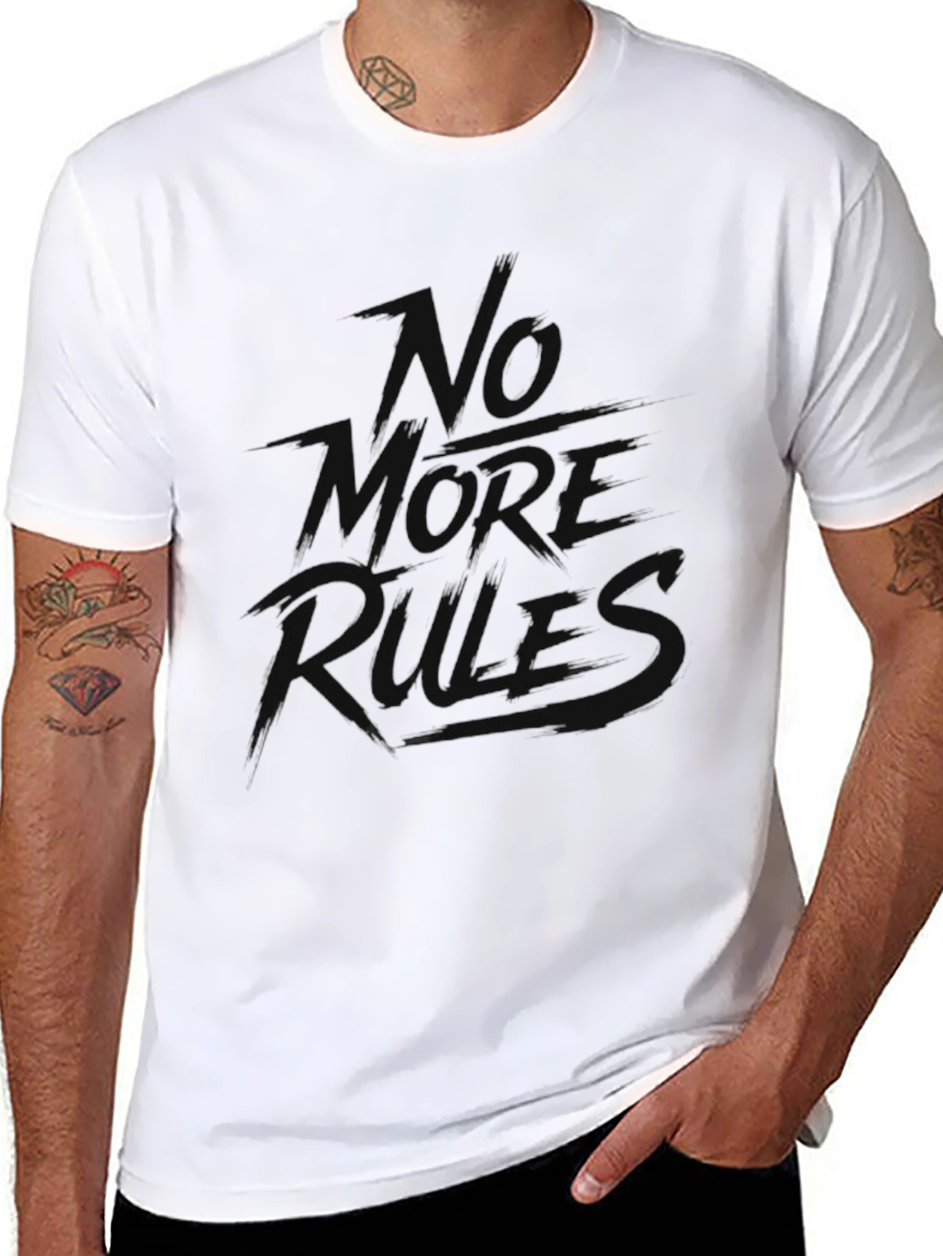 No More Rules Graphic Tee - Black T-Shirt