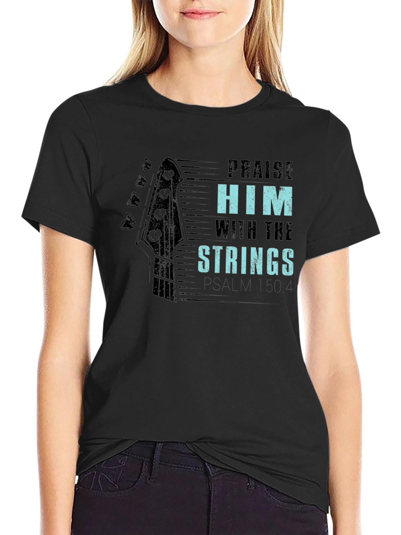 Praise Him with Strings Graphic Tee