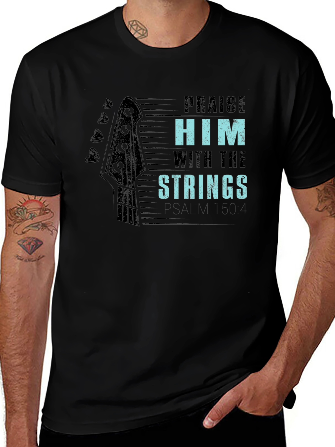 Praise Him with Strings Graphic Tee