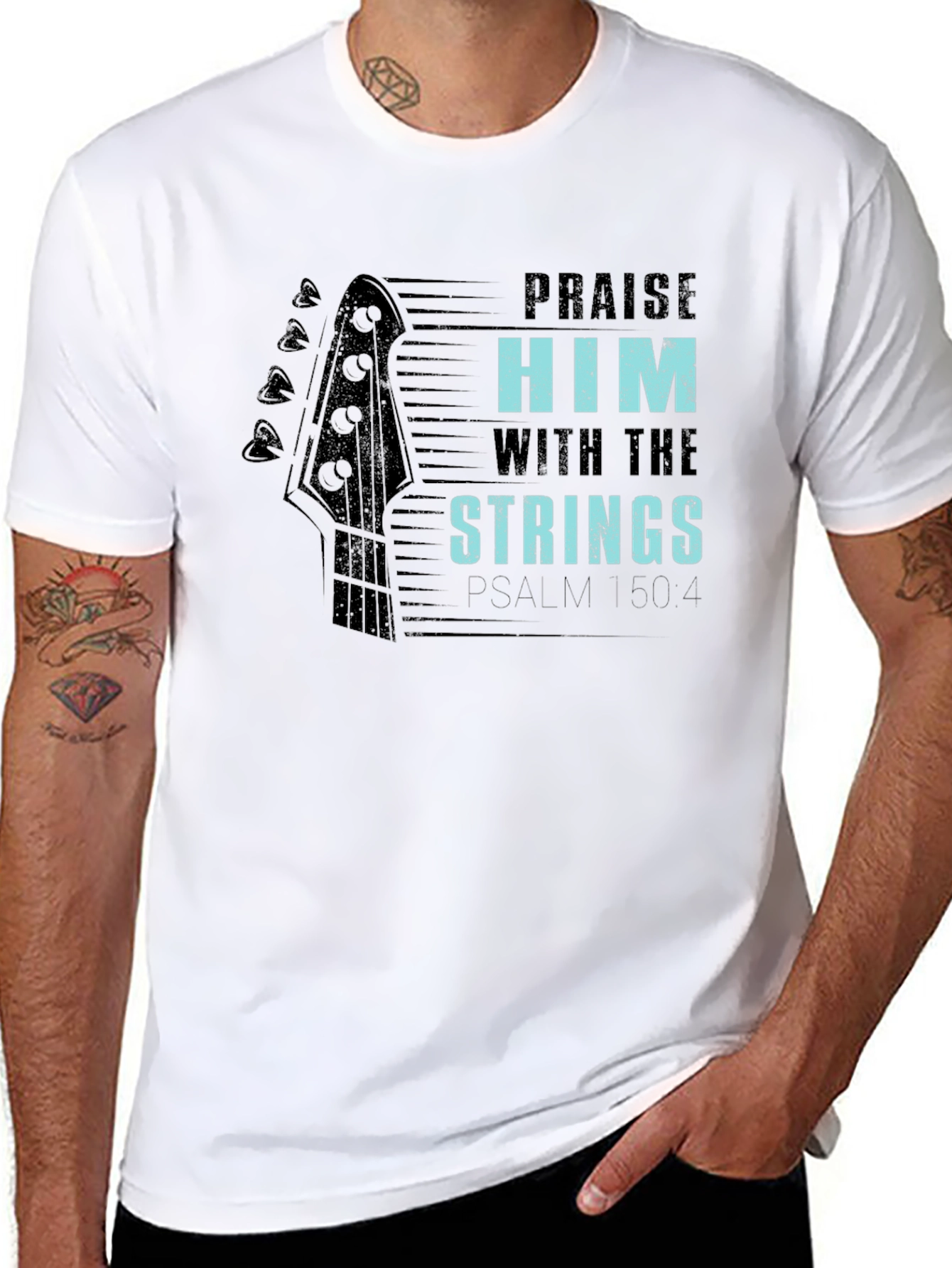 Praise Him with Strings Graphic Tee