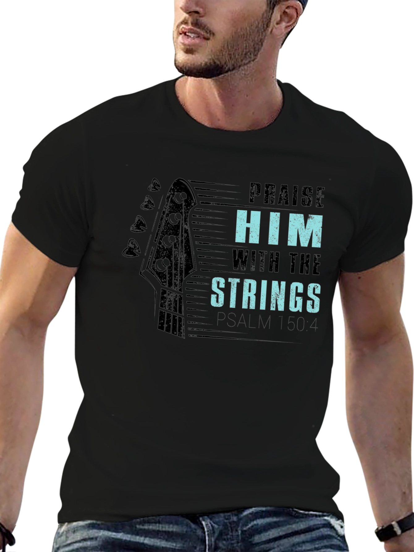 Praise Him with Strings Graphic Tee