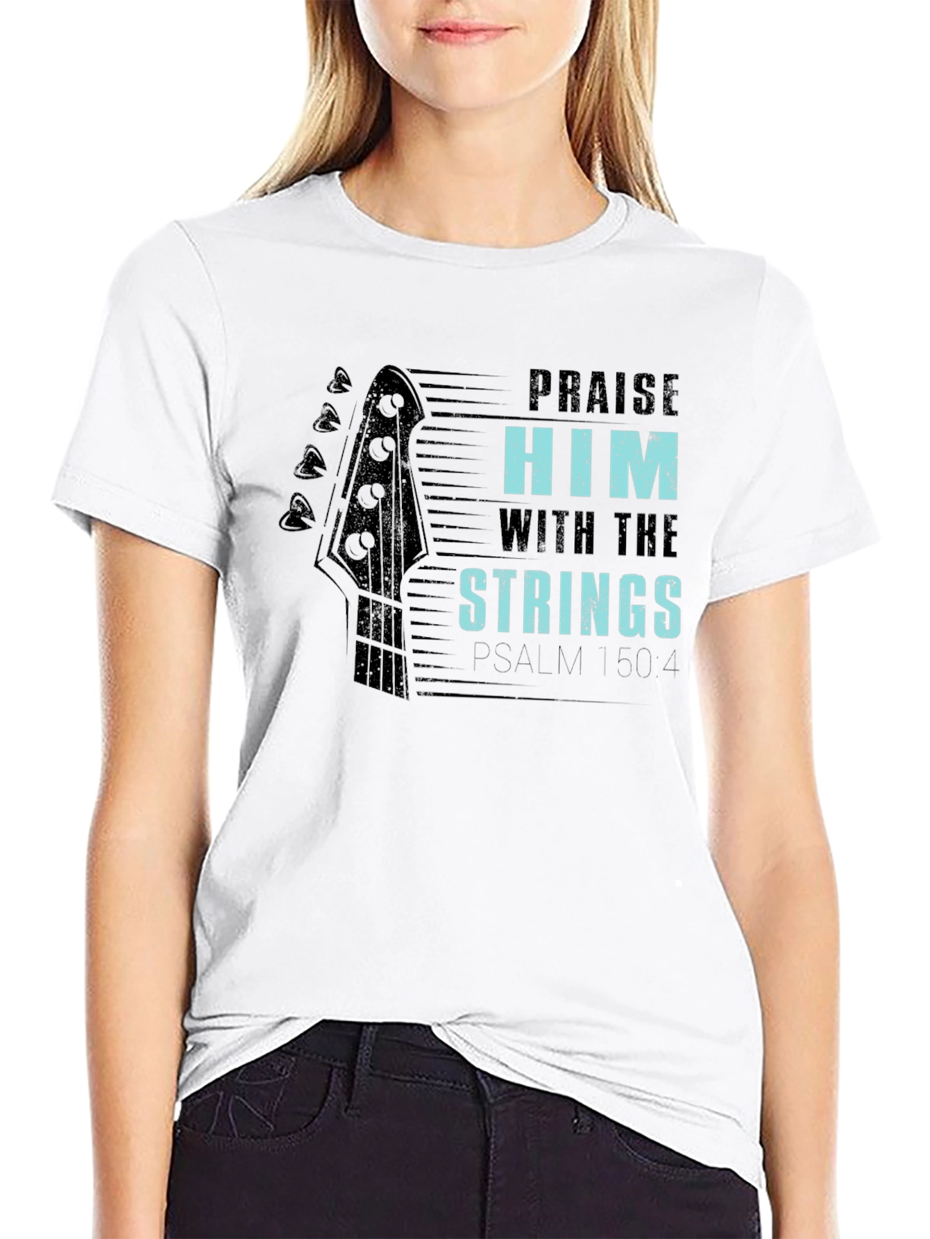 Praise Him with Strings Graphic Tee