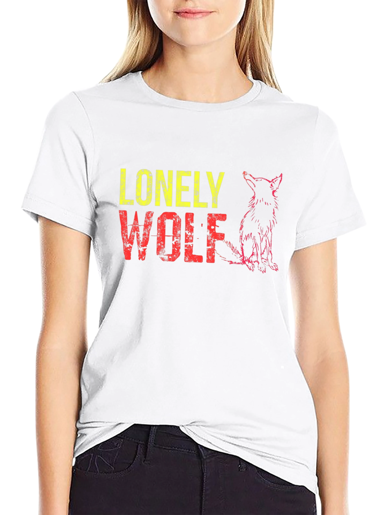Lonely Wolf Graphic T-Shirt