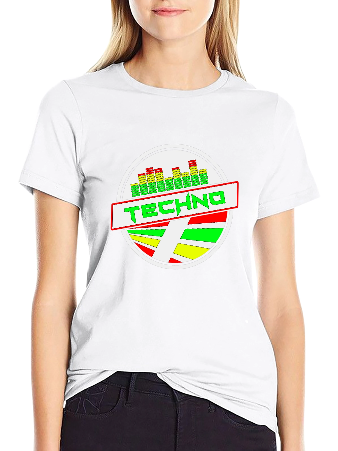 Techno Graphic Black T-Shirt