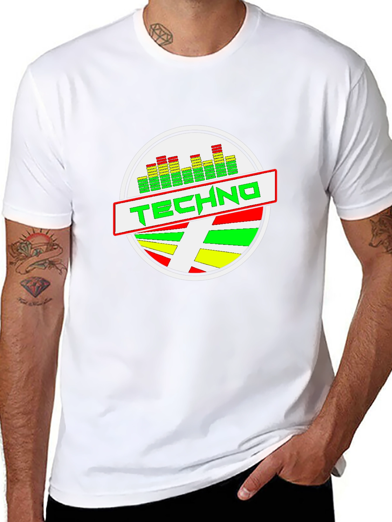 Techno Graphic Black T-Shirt