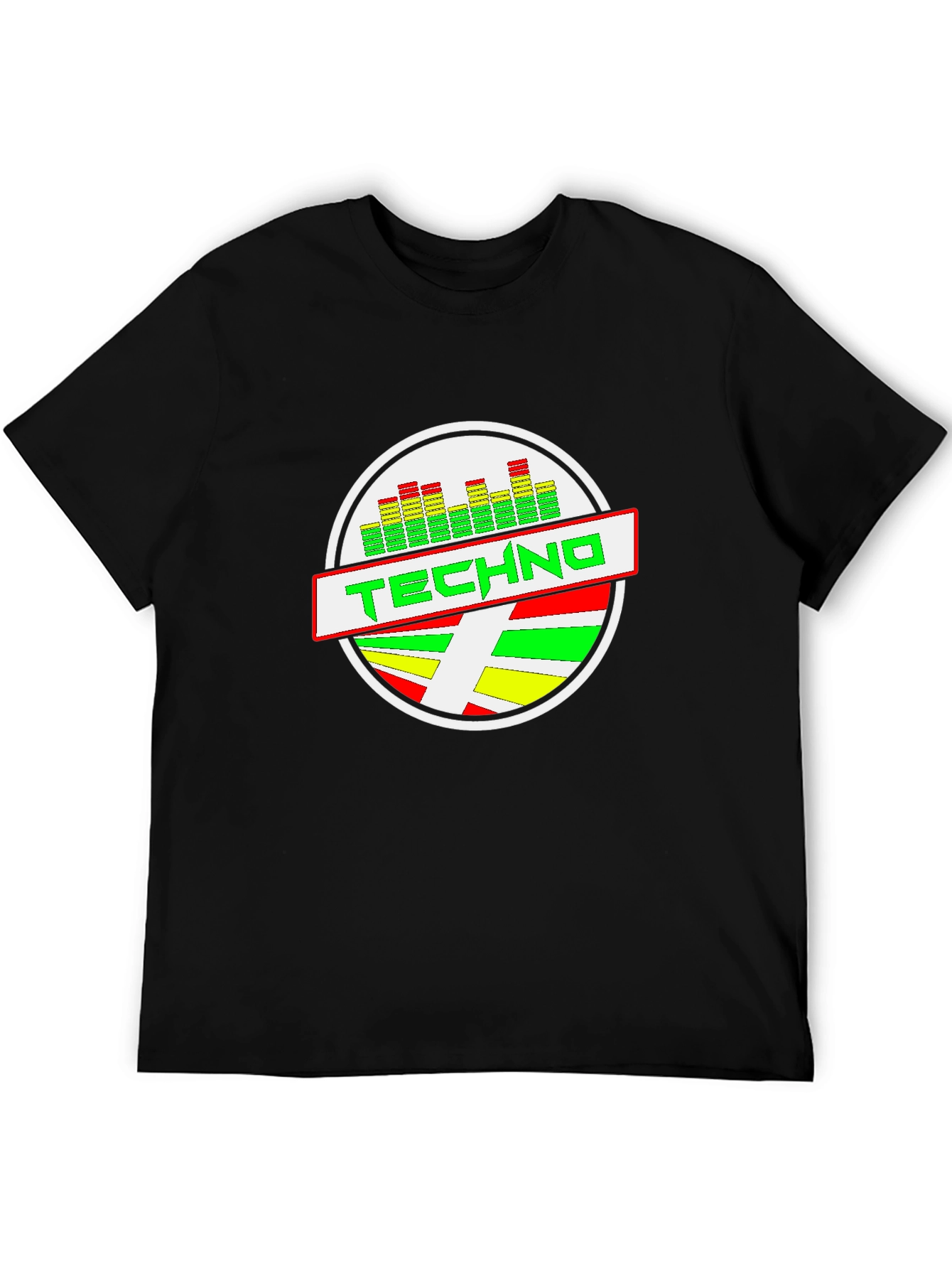 Techno Graphic Black T-Shirt