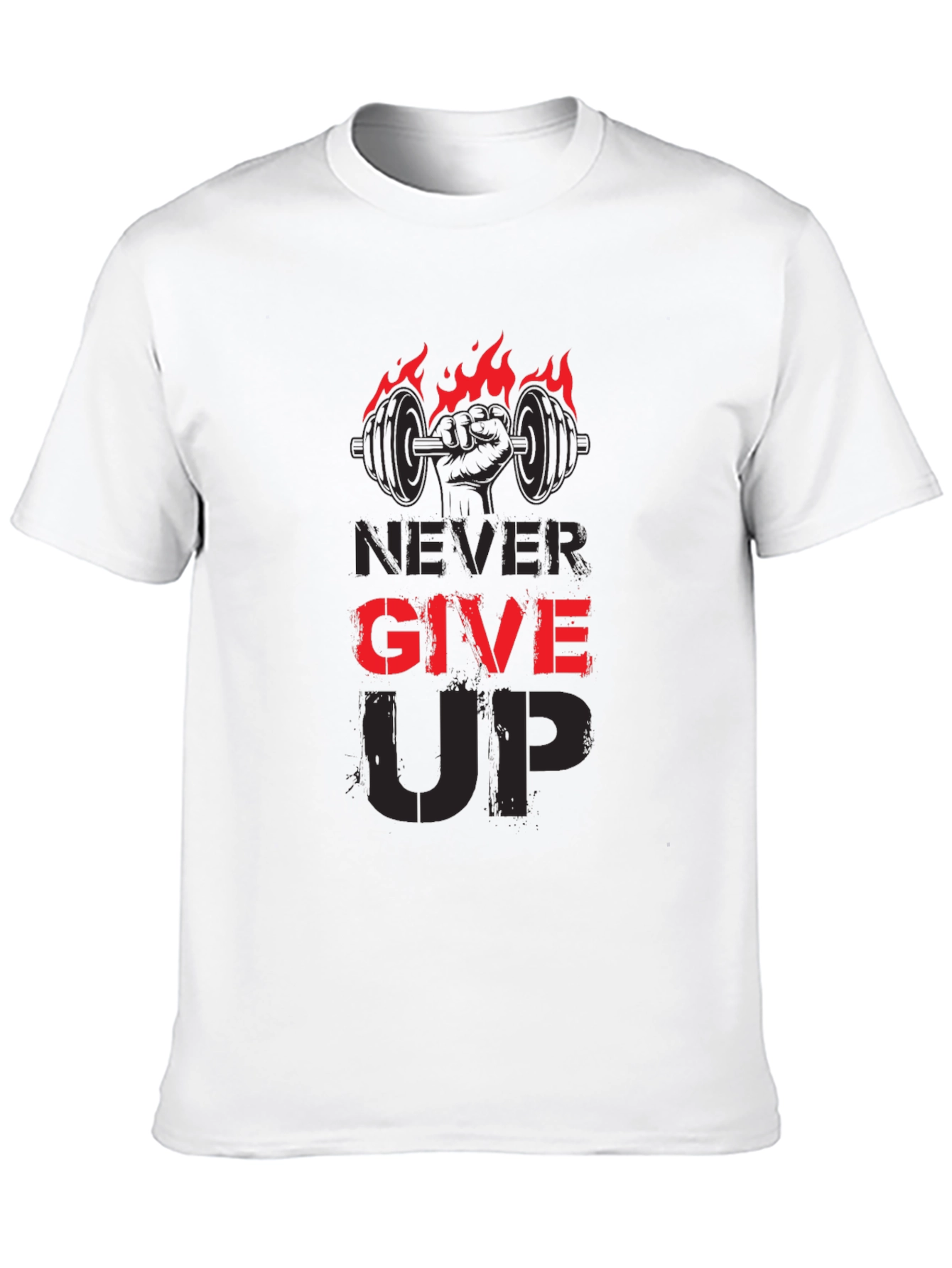 Never Give Up Gym T-Shirt