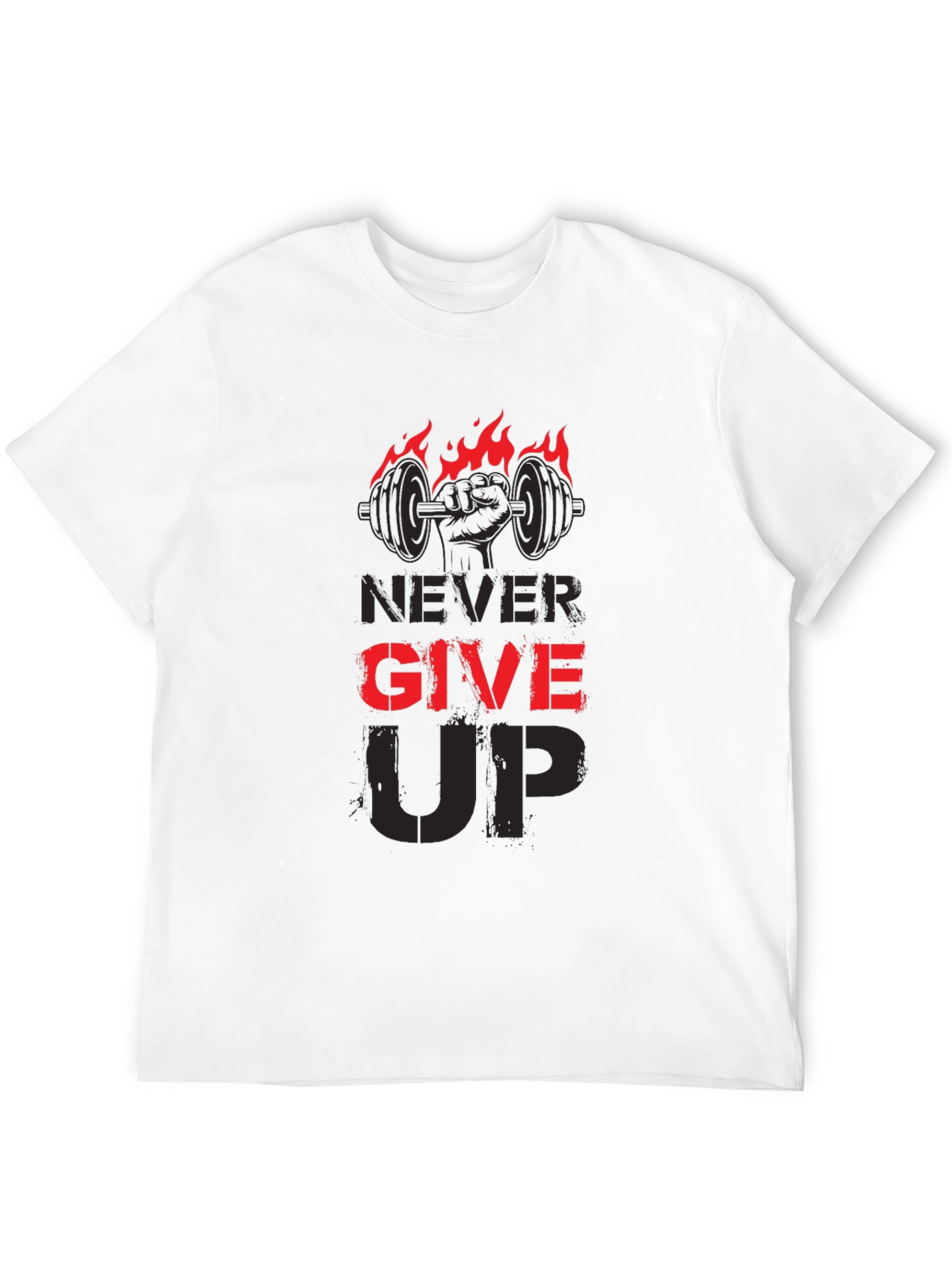 Never Give Up Gym T-Shirt