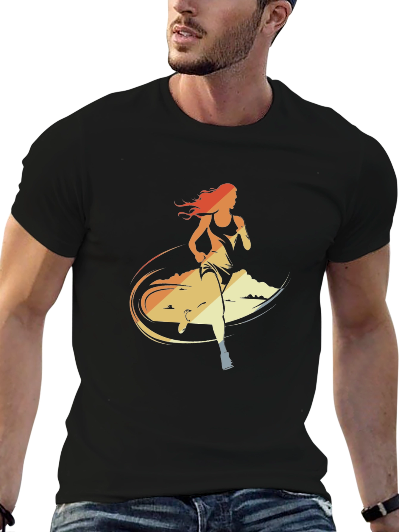 Retro Runner Graphic T-Shirt