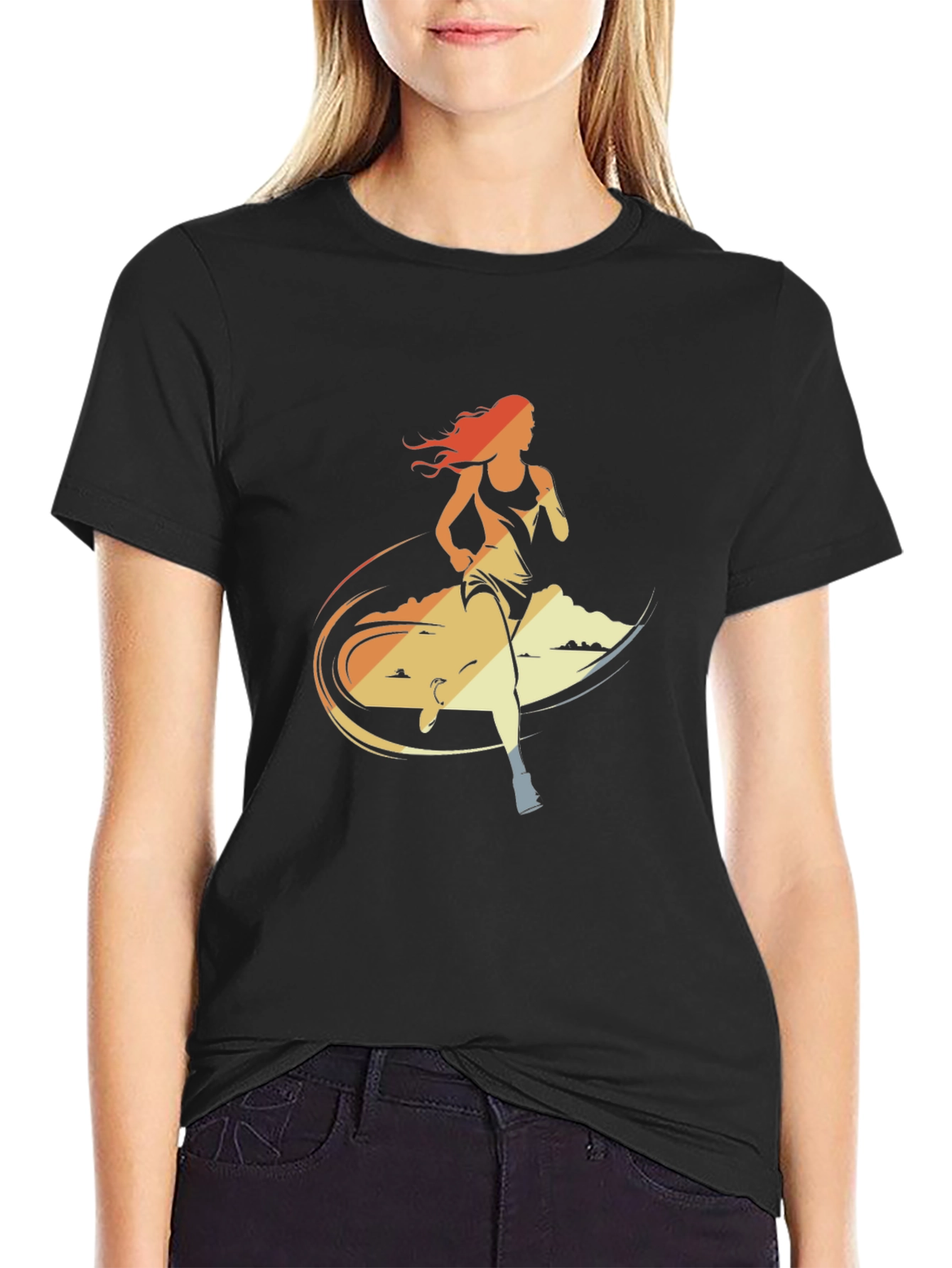 Retro Runner Graphic T-Shirt