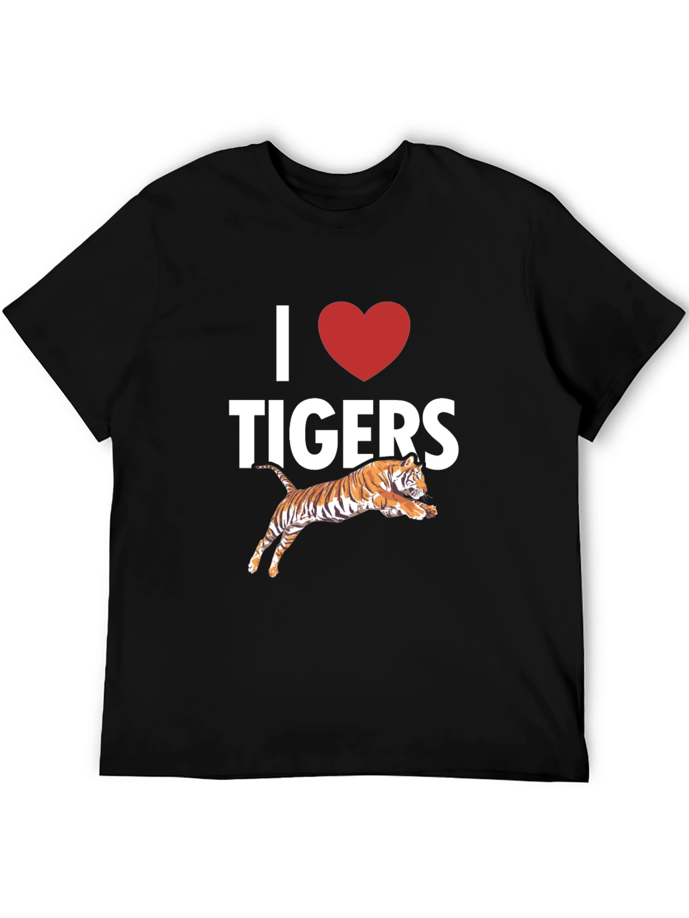 I Love Tigers Graphic T-Shirt