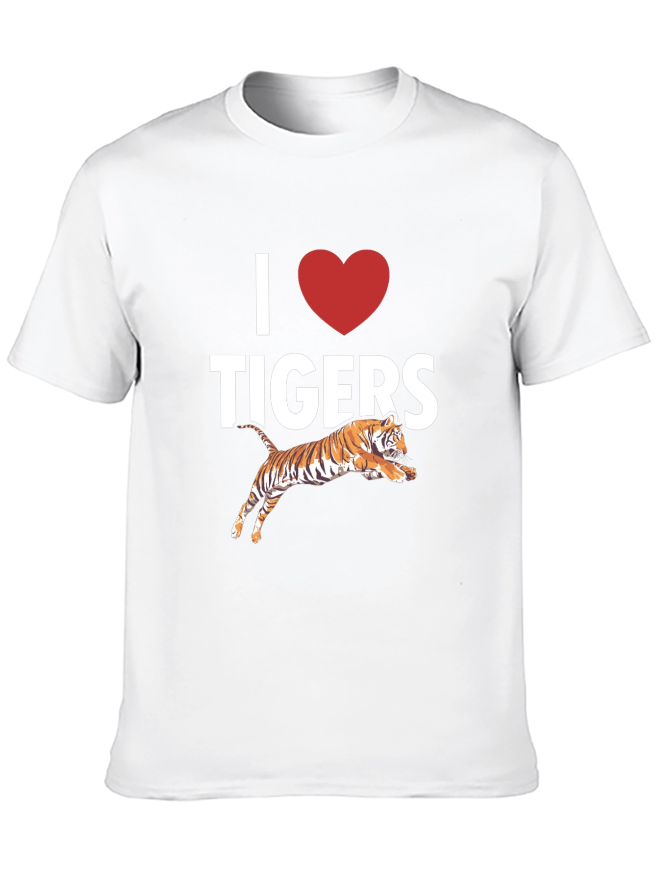 I Love Tigers Graphic T-Shirt
