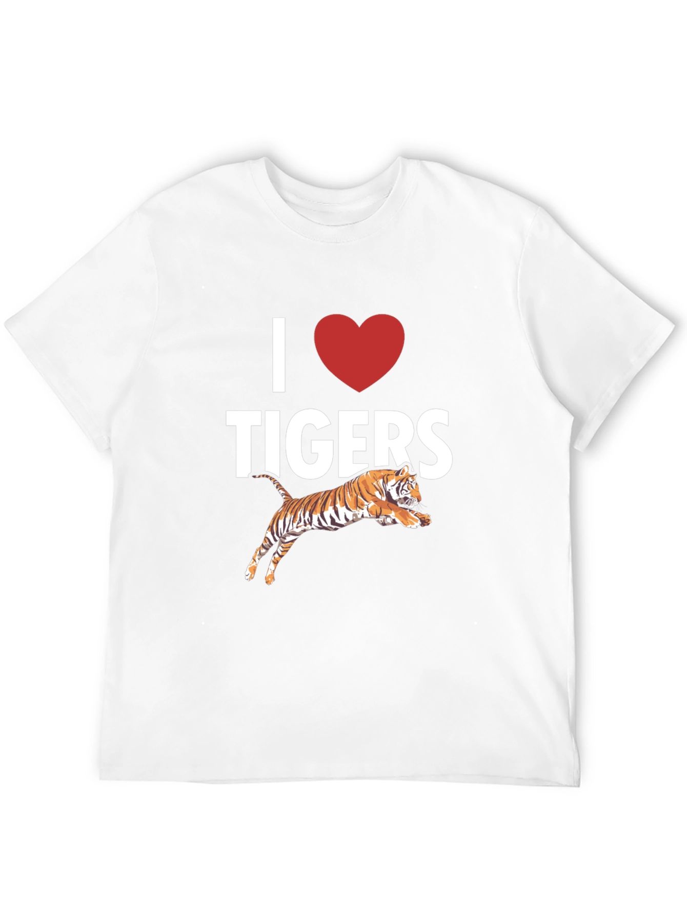 I Love Tigers Graphic T-Shirt