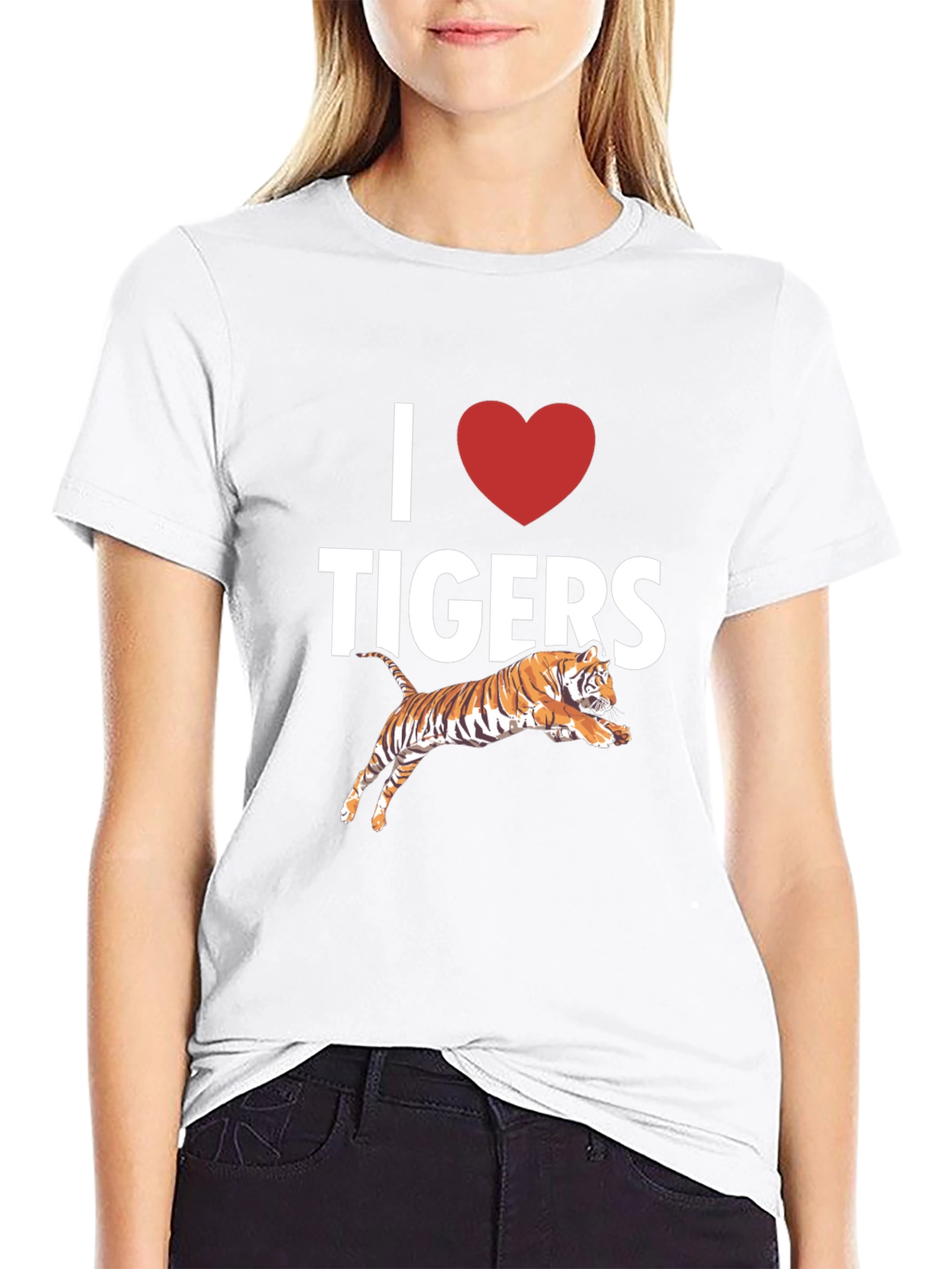 I Love Tigers Graphic T-Shirt