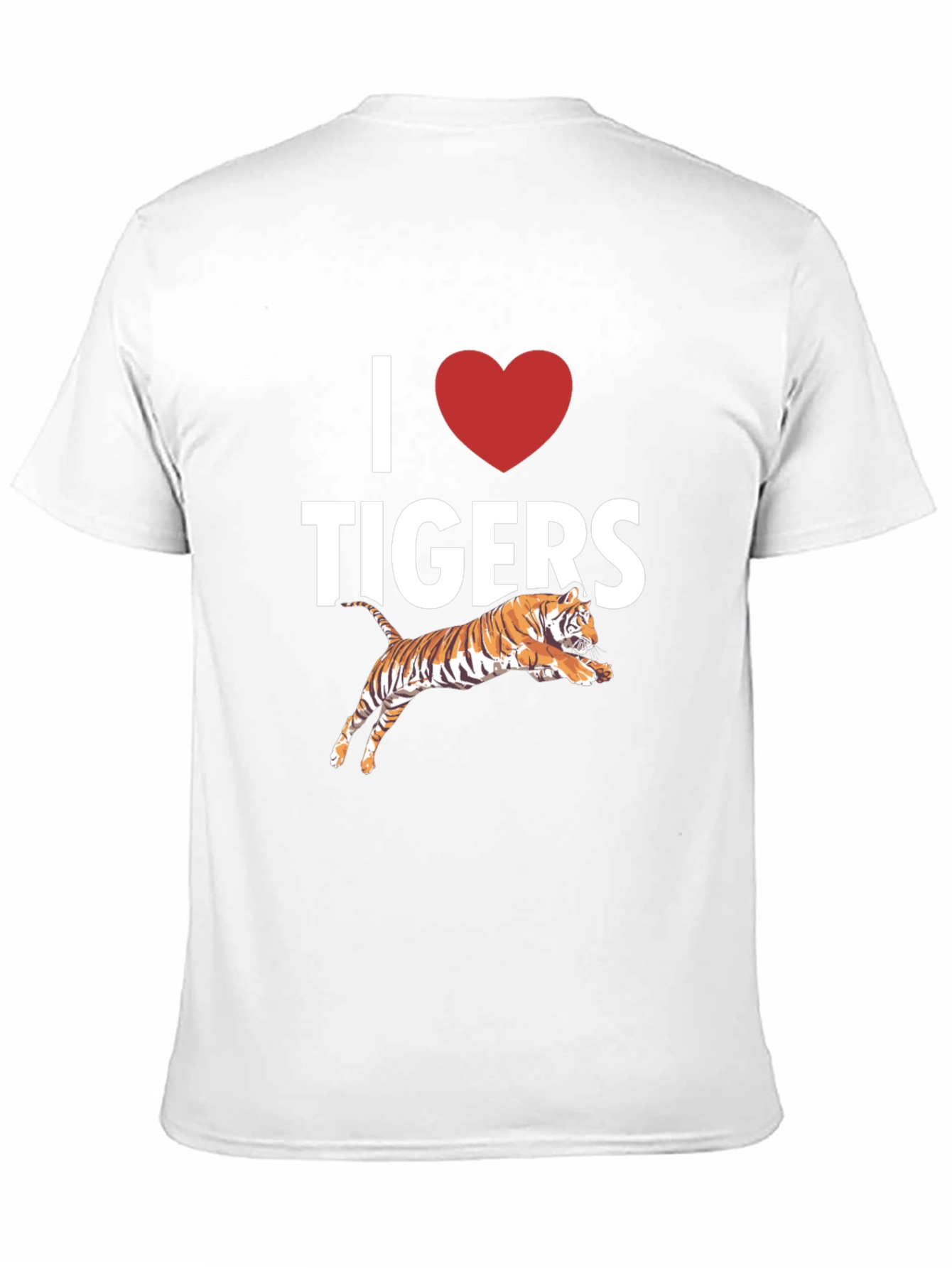 I Love Tigers Graphic T-Shirt