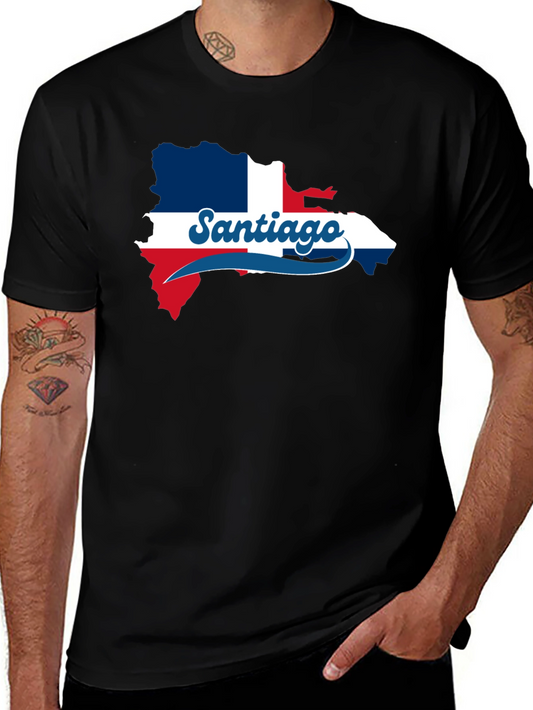 Santiago Dominican Republic Flag T-Shirt