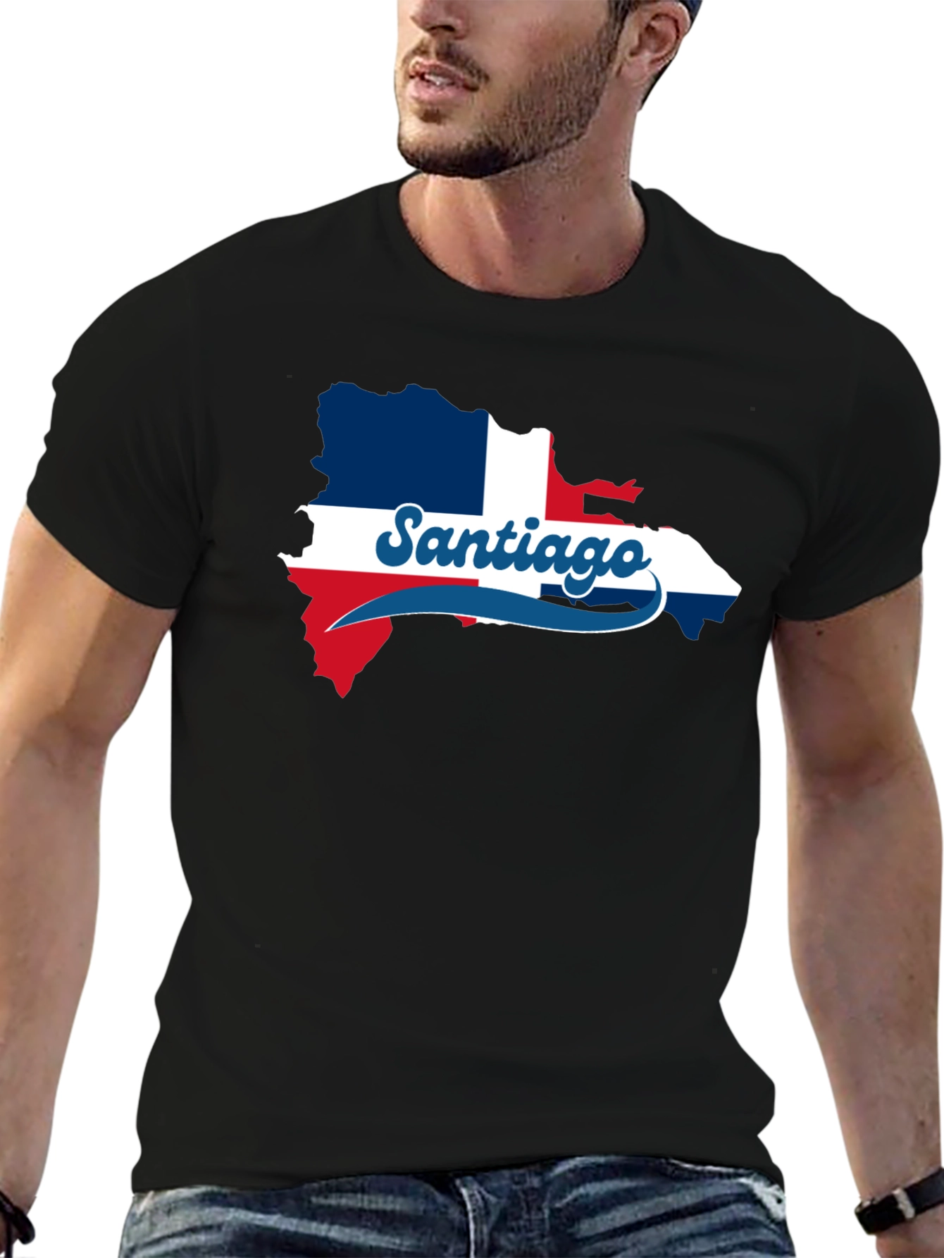 Santiago Dominican Republic Flag T-Shirt