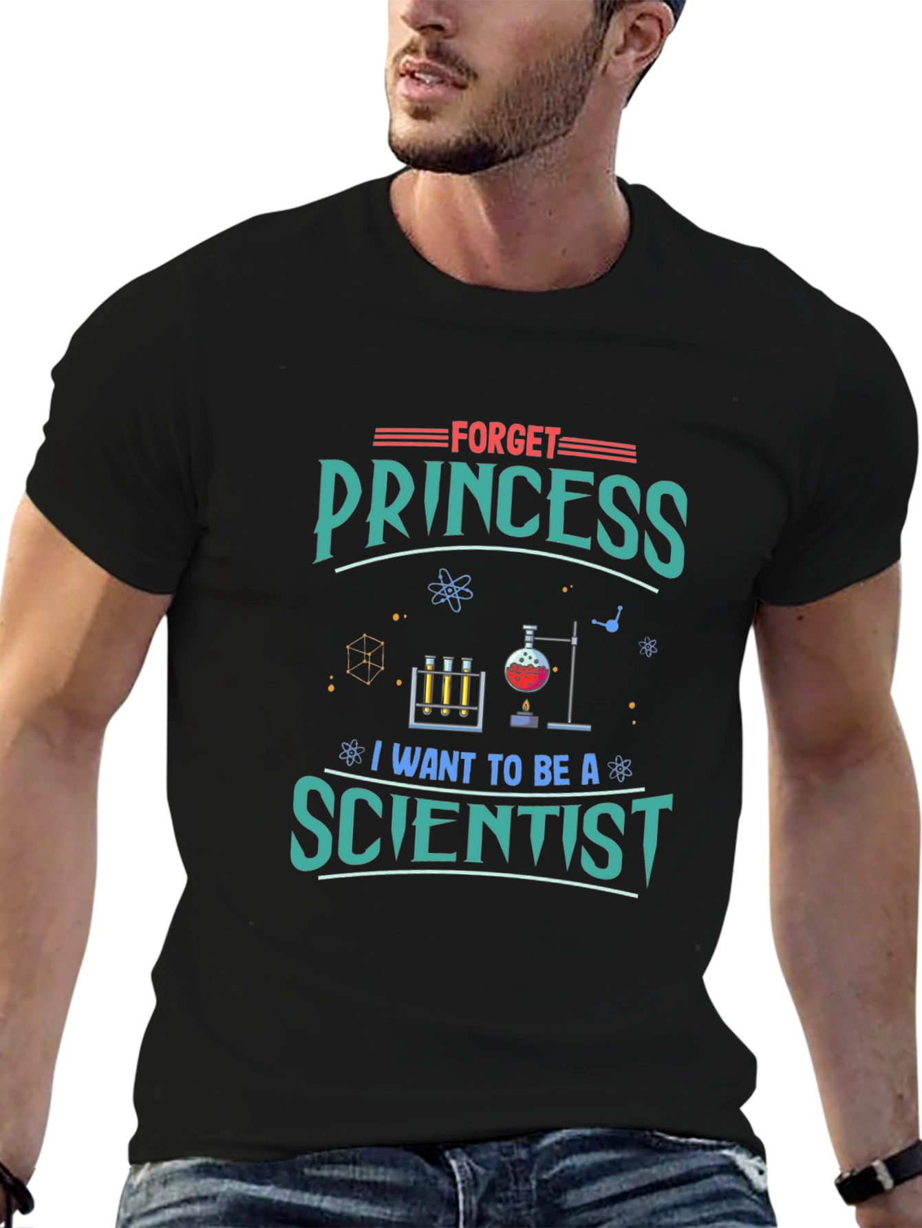 Scientist Graphic T-Shirt - Forget Princess