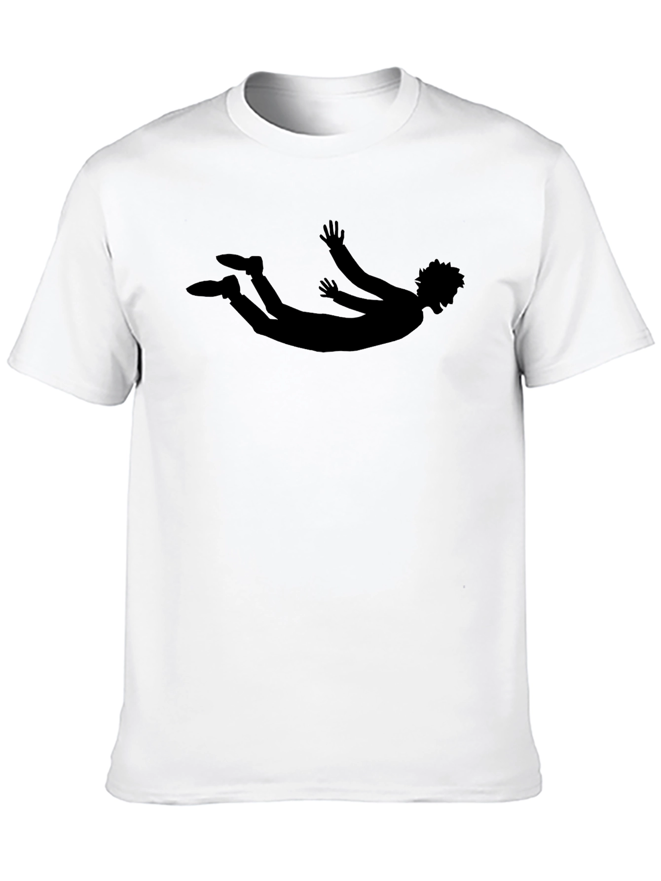 Silhouette Falling T-Shirt - Mens Black Graphic Tee