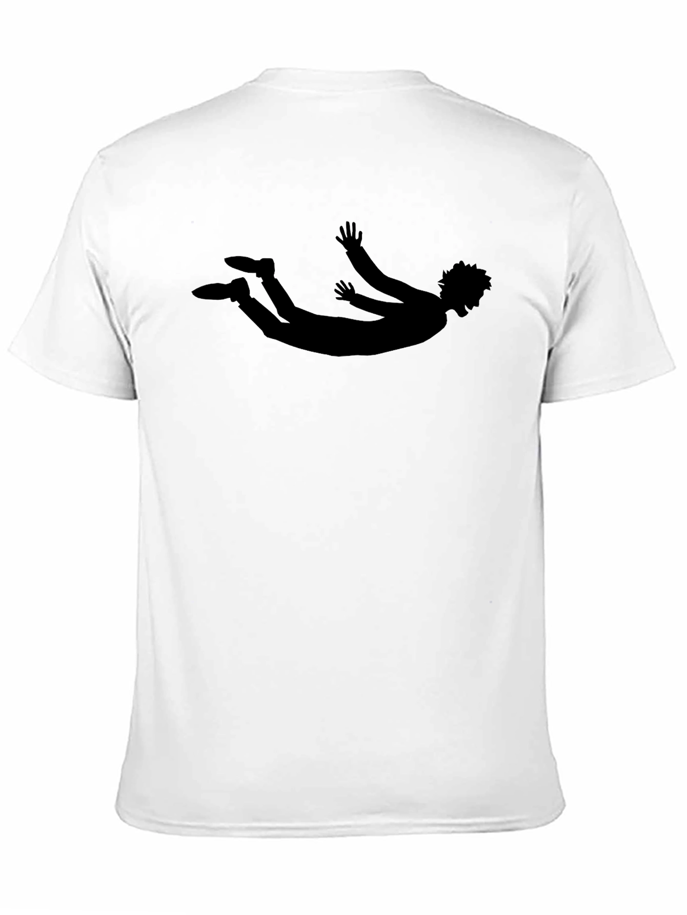 Silhouette Falling T-Shirt - Mens Black Graphic Tee