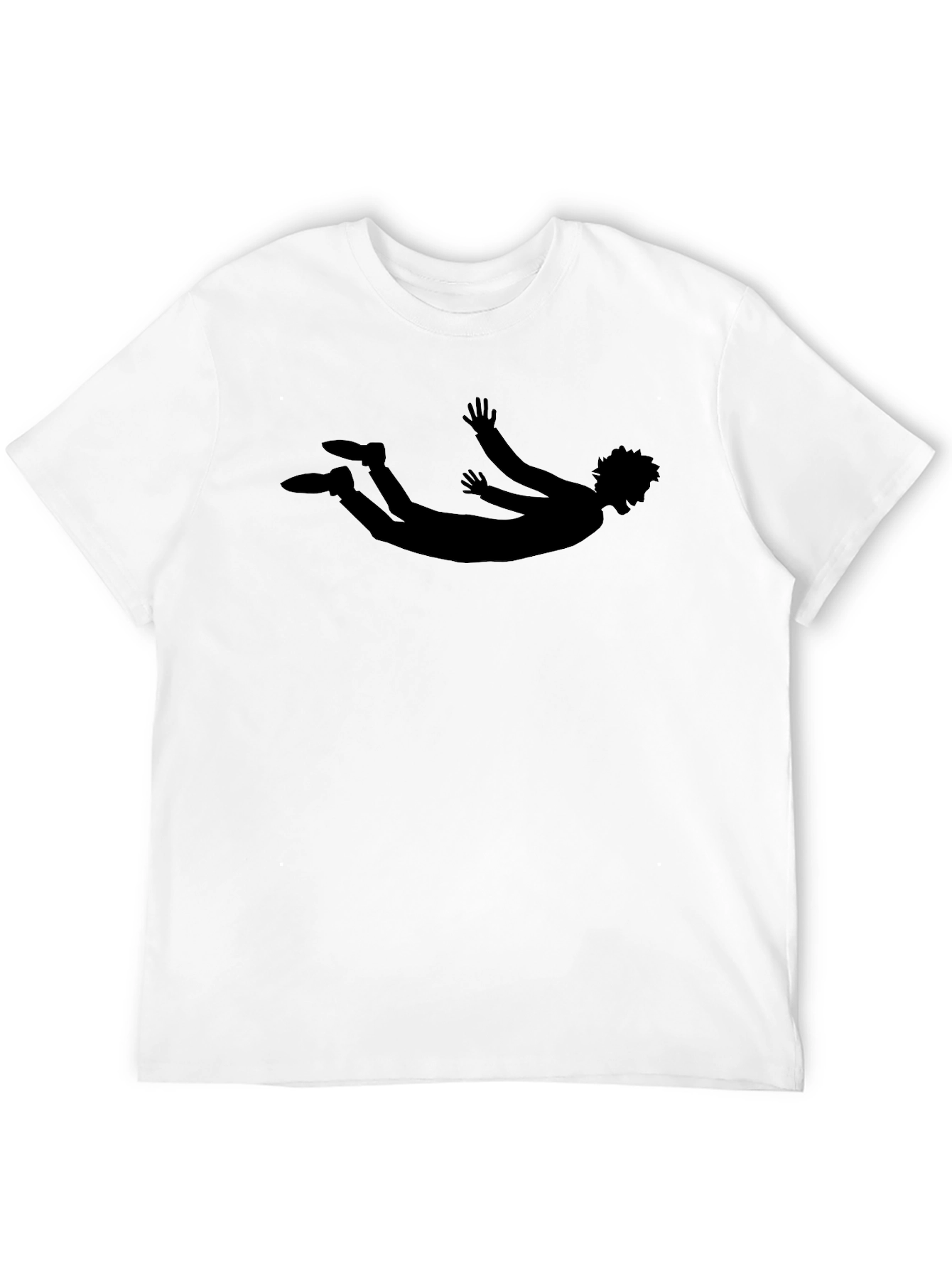 Silhouette Falling T-Shirt - Mens Black Graphic Tee