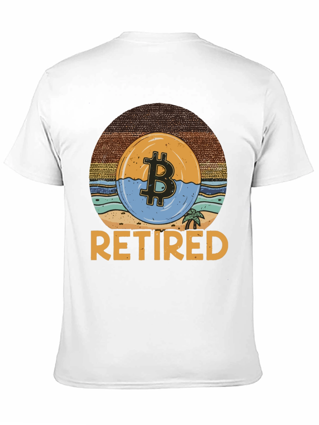 Bitcoin Retired Graphic T-Shirt - Crypto Retirement Tee