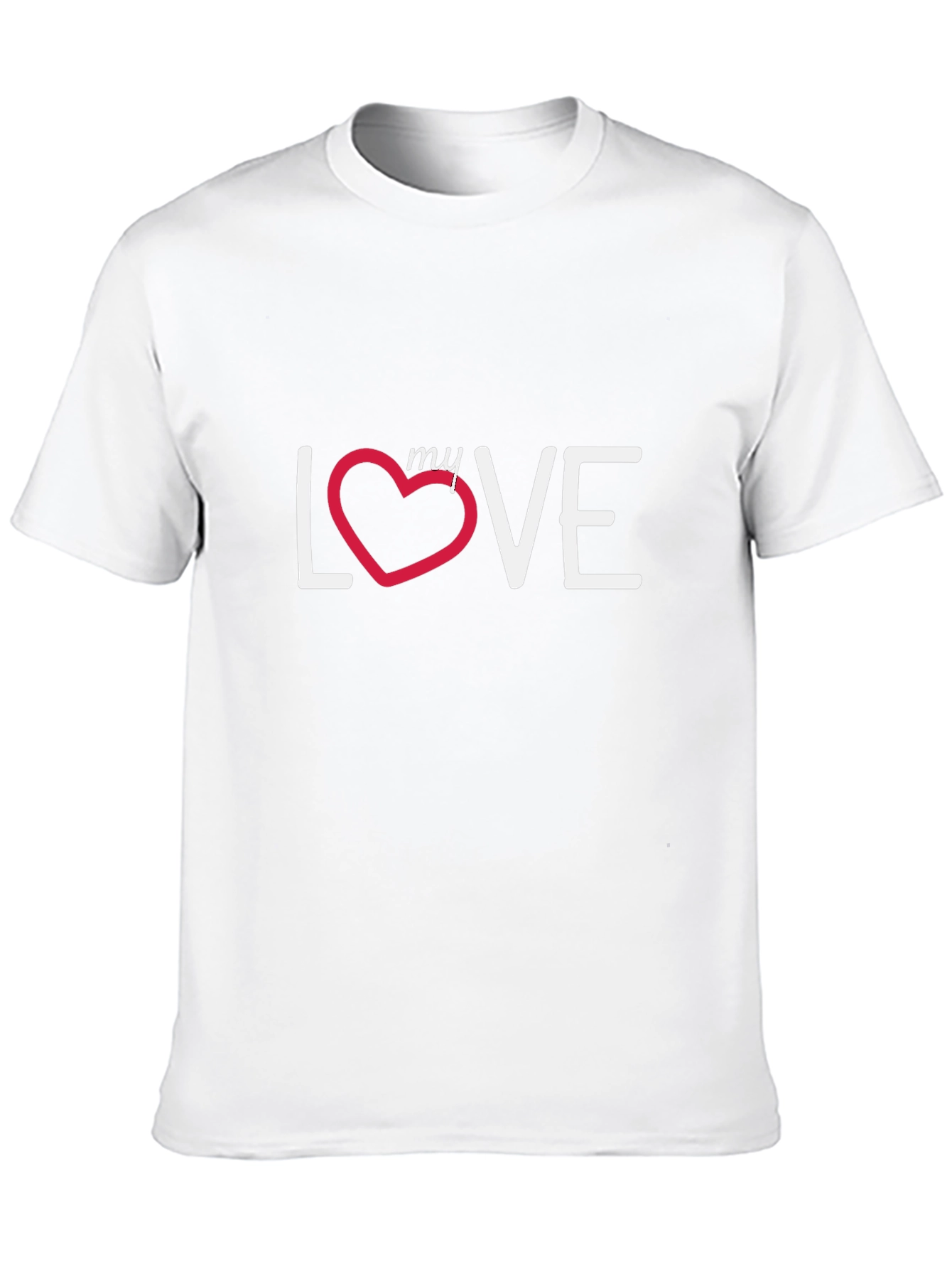 My Love T-Shirt - Black Cotton Casual Tee