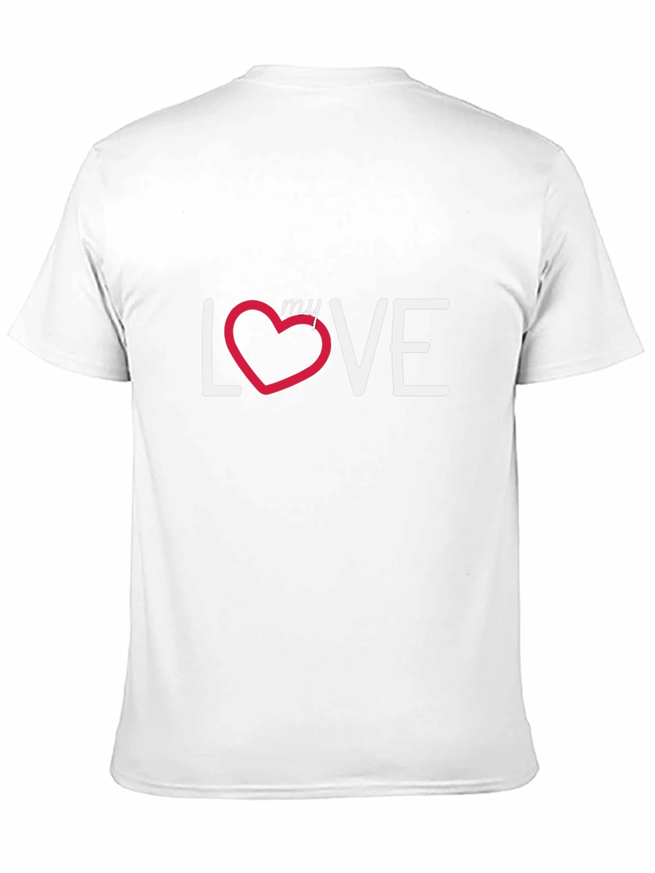 My Love T-Shirt - Black Cotton Casual Tee