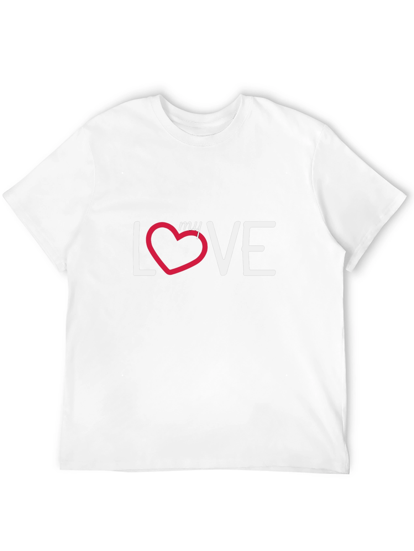My Love T-Shirt - Black Cotton Casual Tee