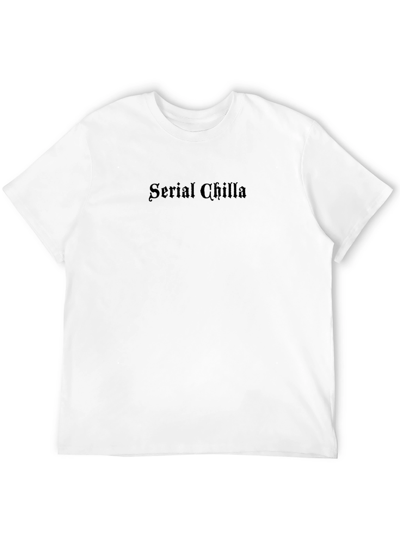 Serial Chilla Black Graphic T-Shirt - Relaxed Comfort