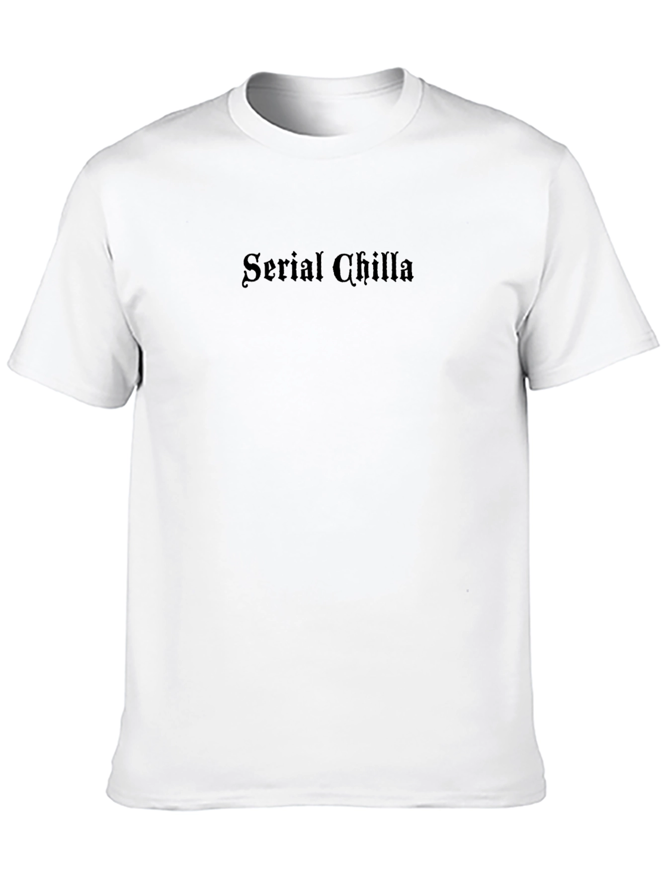 Serial Chilla Black Graphic T-Shirt - Relaxed Comfort