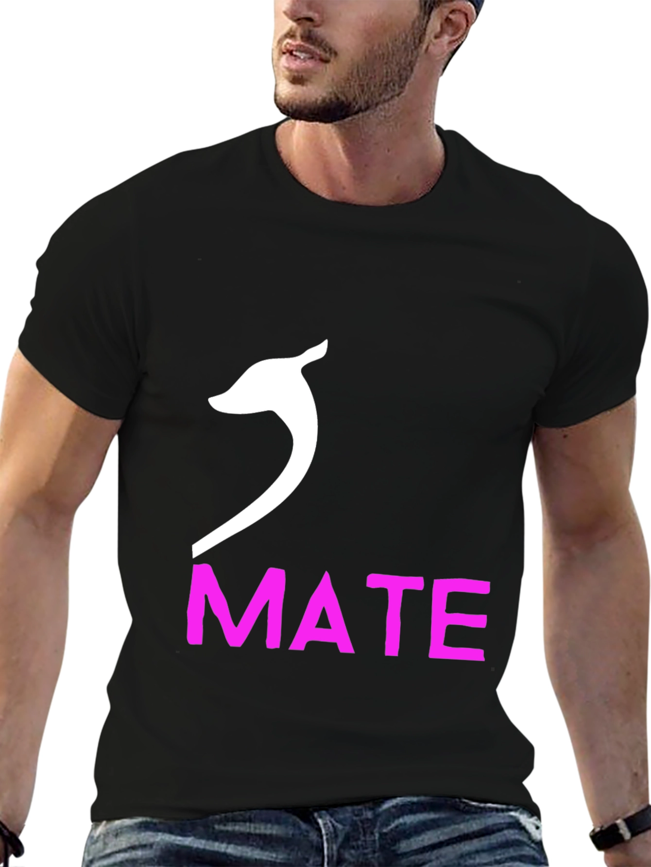 Cute Mate T-Shirt Black Novelty Tee