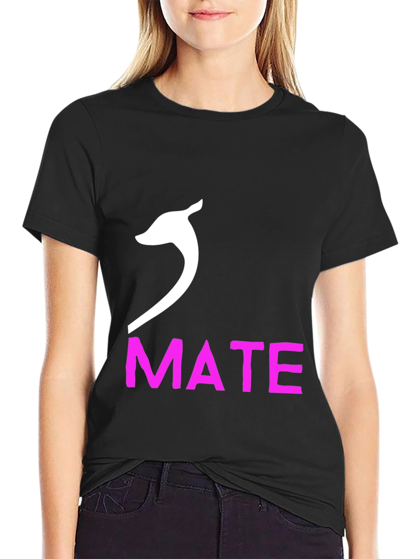 Cute Mate T-Shirt Black Novelty Tee