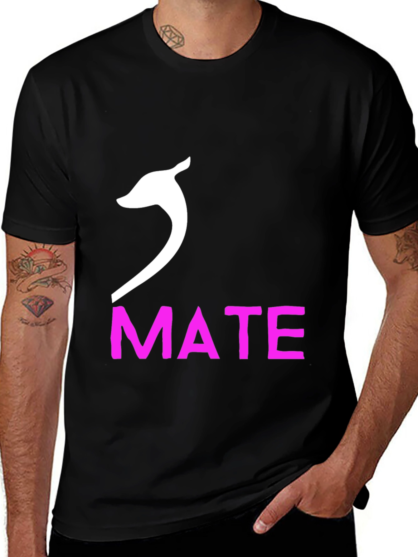 Cute Mate T-Shirt Black Novelty Tee