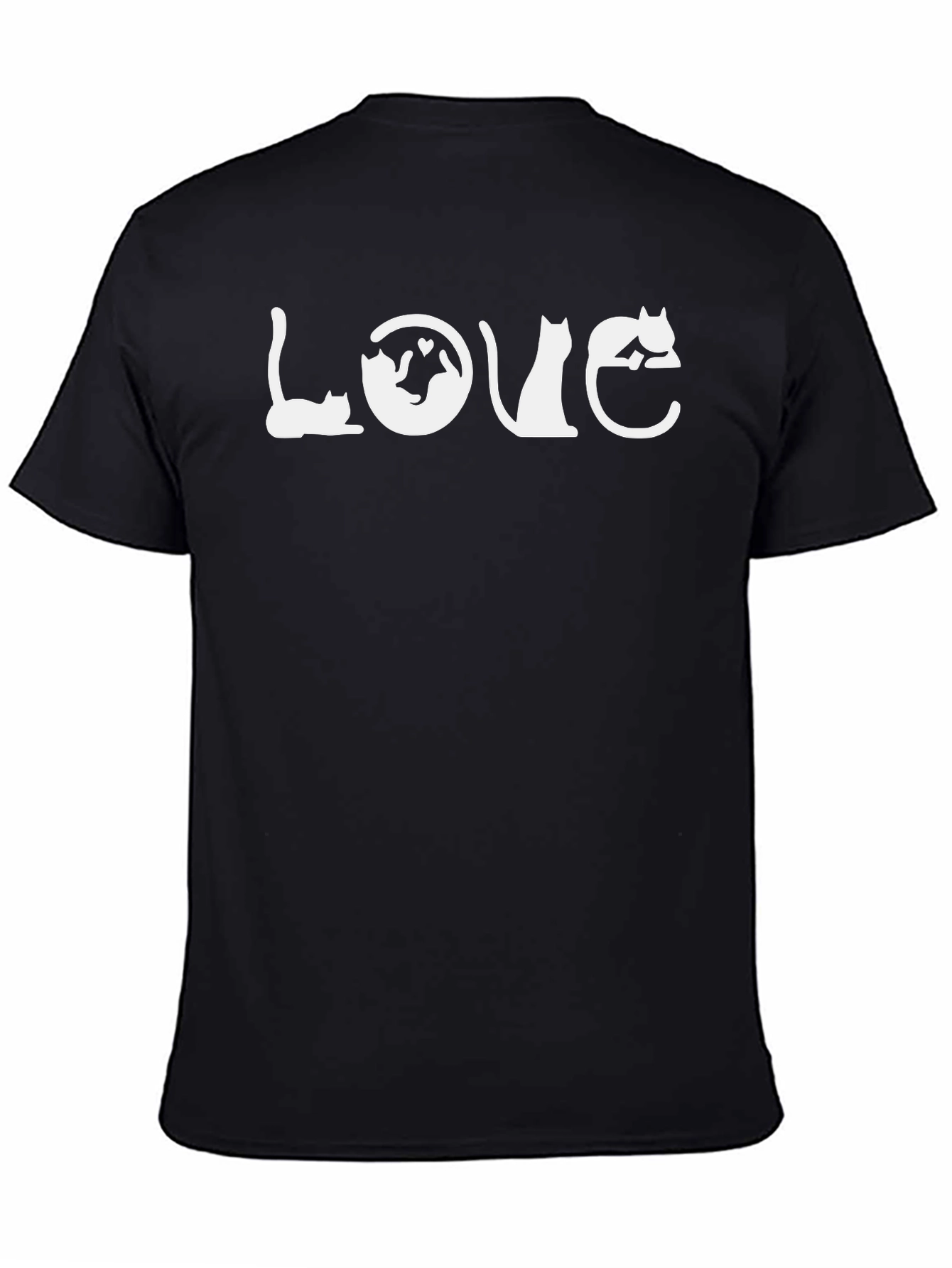 Cat Lover T-Shirt - LOVE Cats Graphic Tee