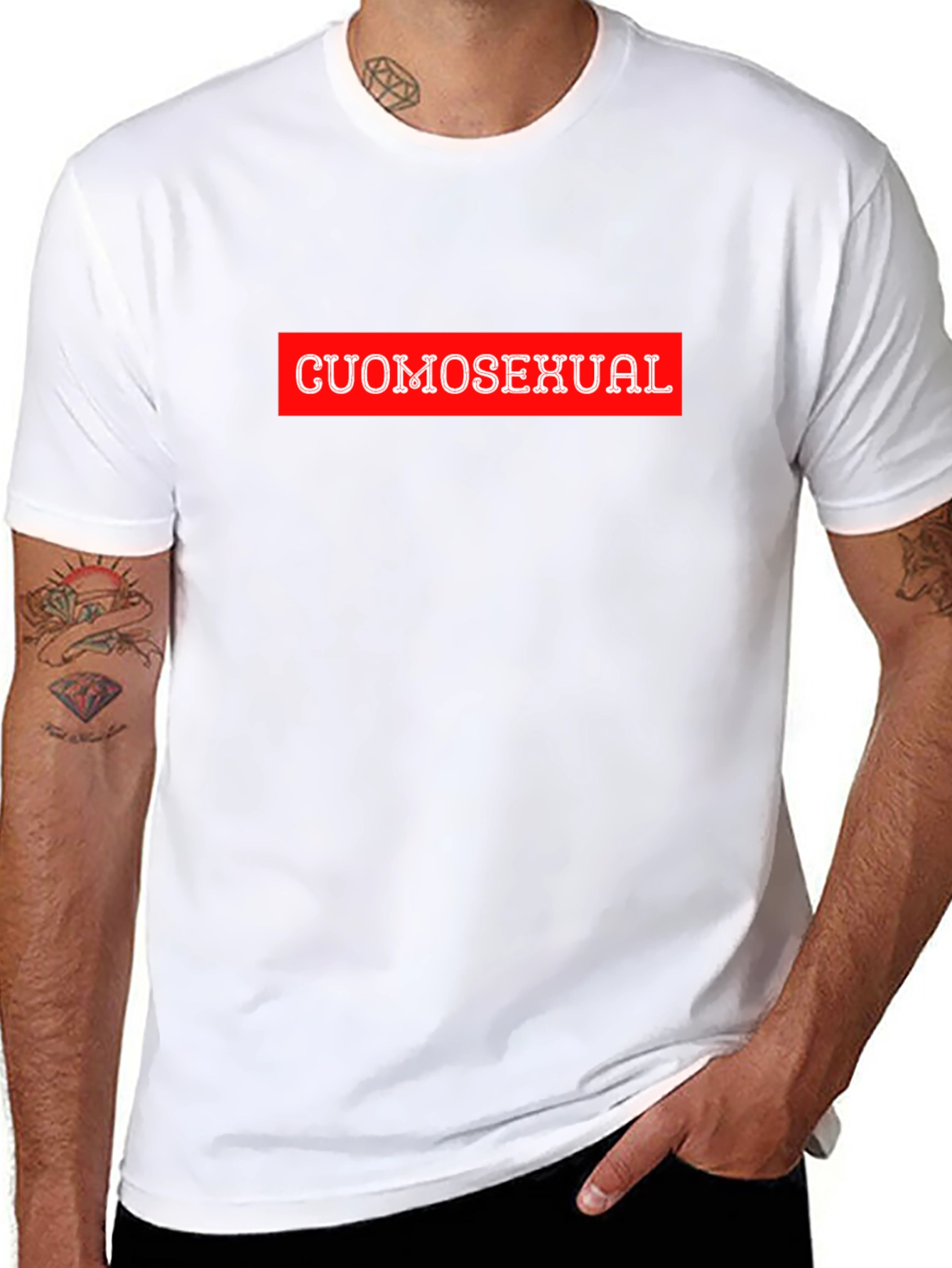 Cuomosexual Graphic T-Shirt - Black Crew Neck Tee