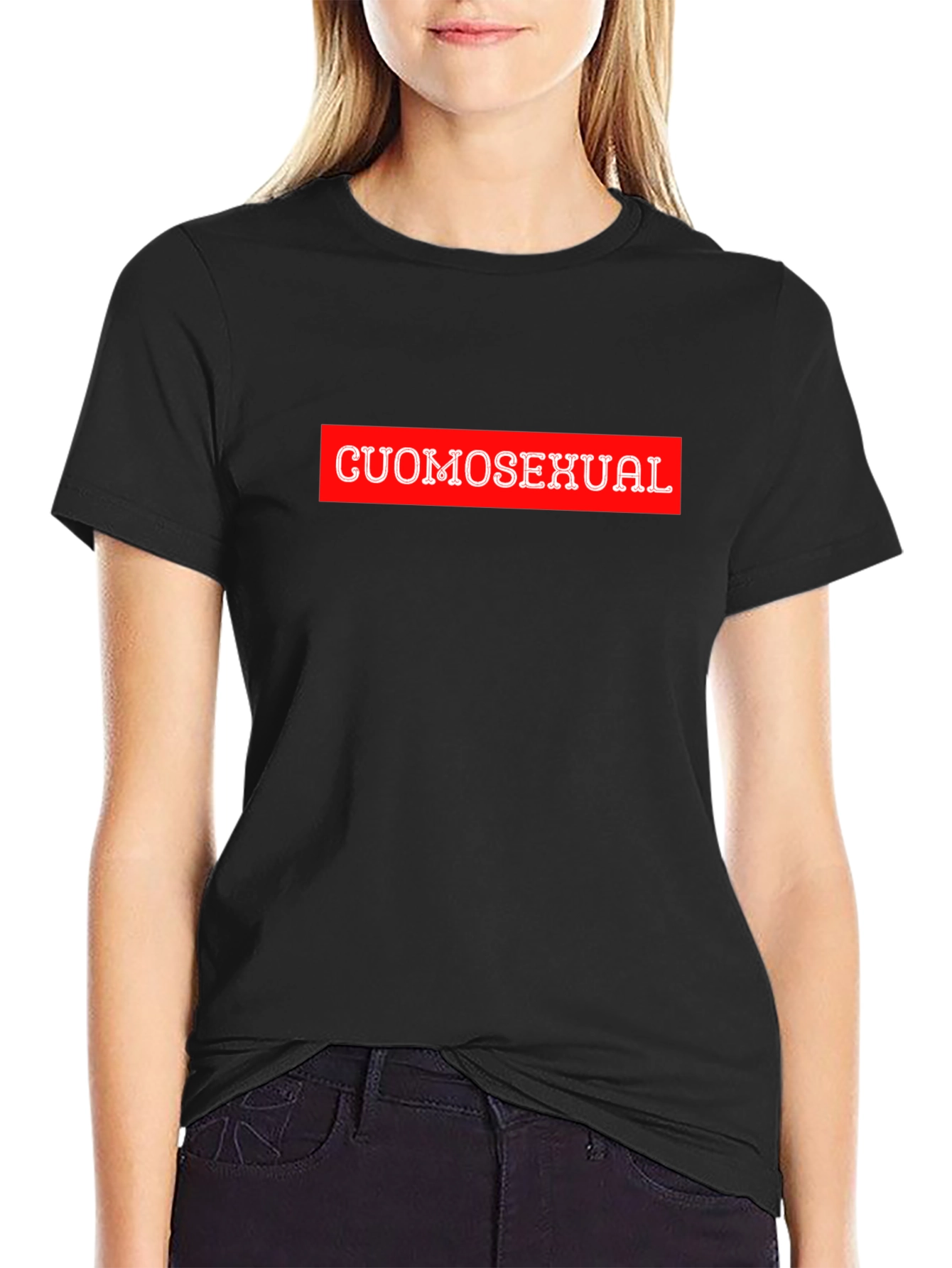 Cuomosexual Graphic T-Shirt - Black Crew Neck Tee
