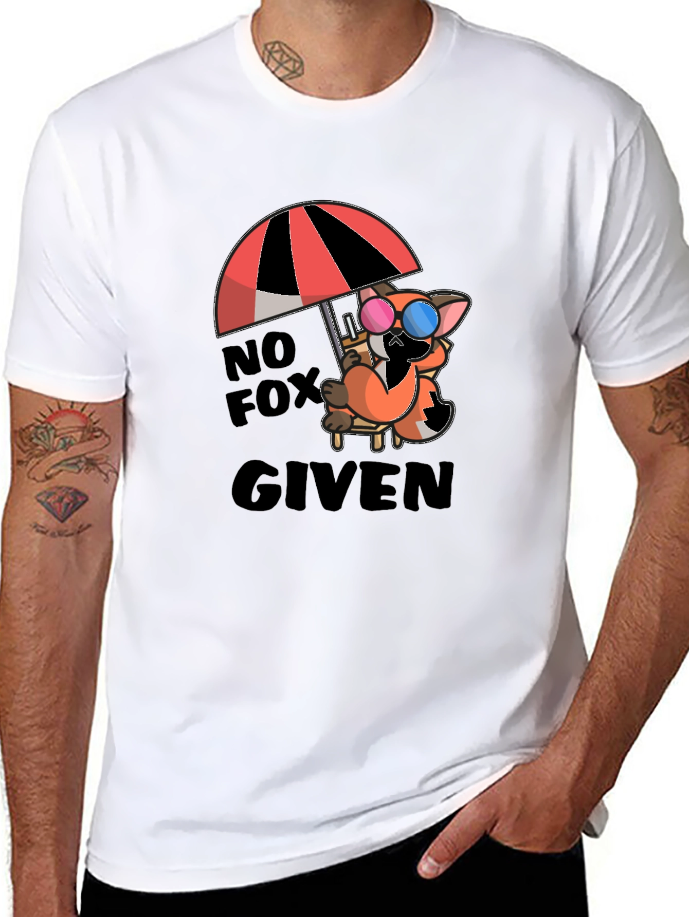 No Fox Given T-Shirt - Relaxed Fox Design