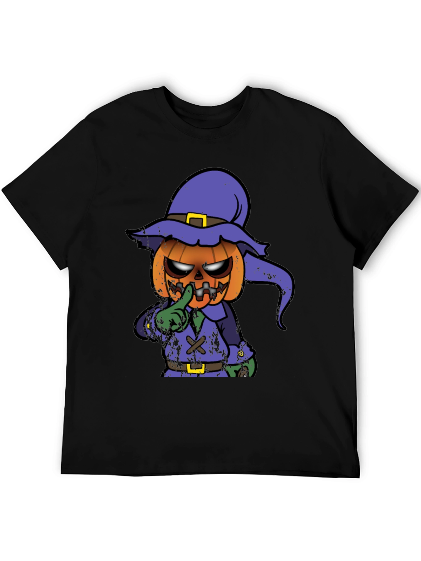 Spooky Pumpkin Character Graphic T-Shirt