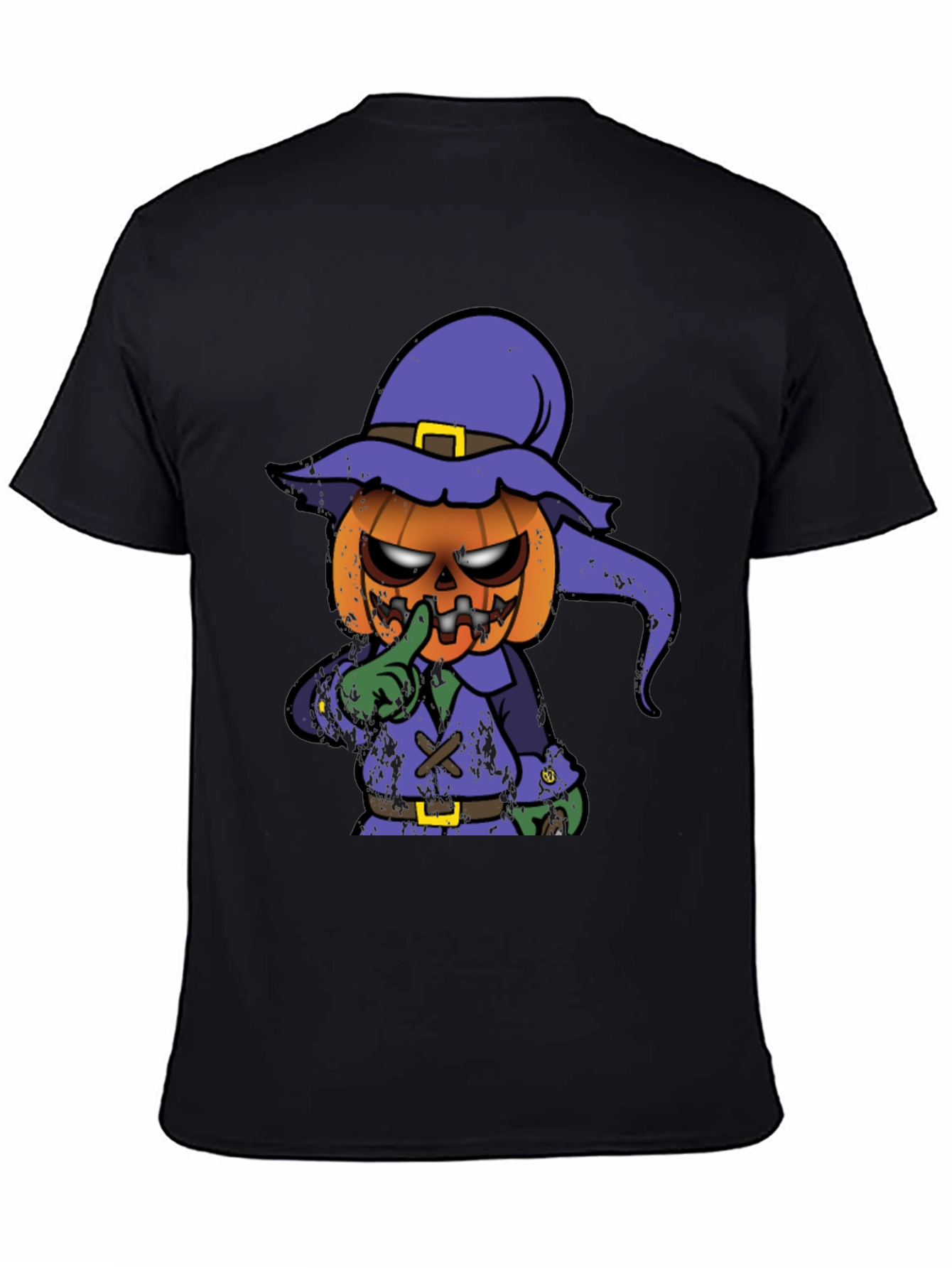 Spooky Pumpkin Character Graphic T-Shirt