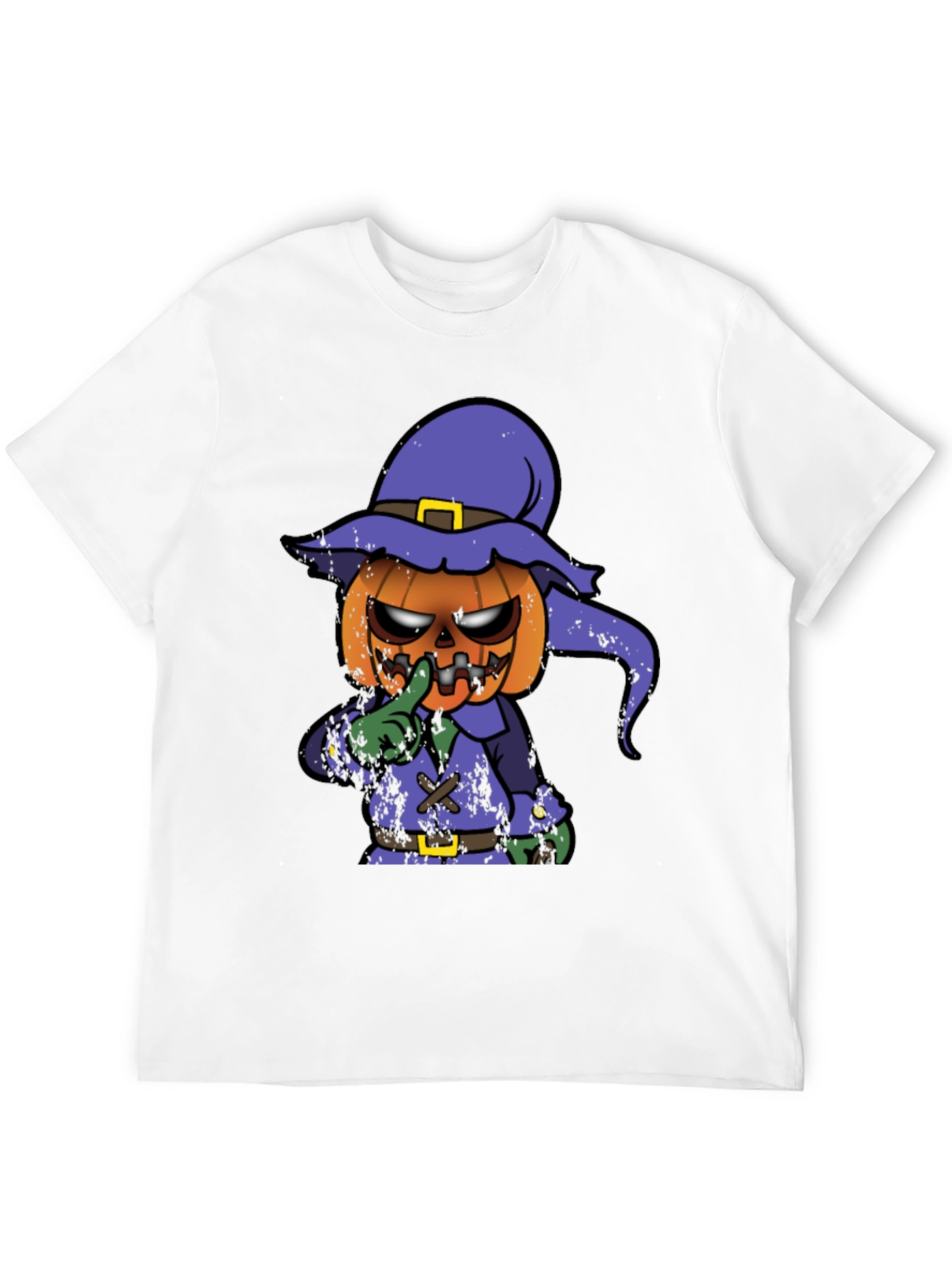 Spooky Pumpkin Character Graphic T-Shirt