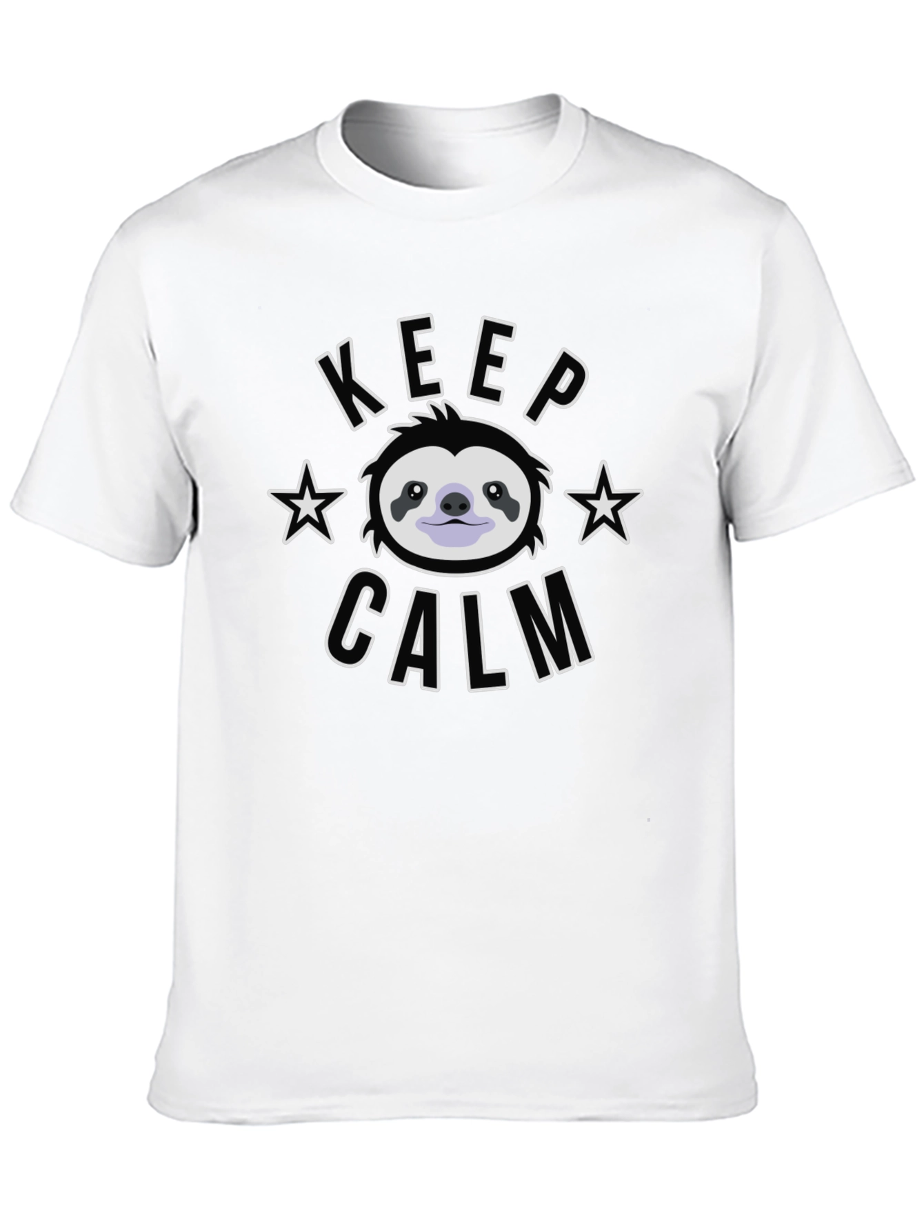 Keep Calm Sloth Graphic Tee - Relaxed Fit