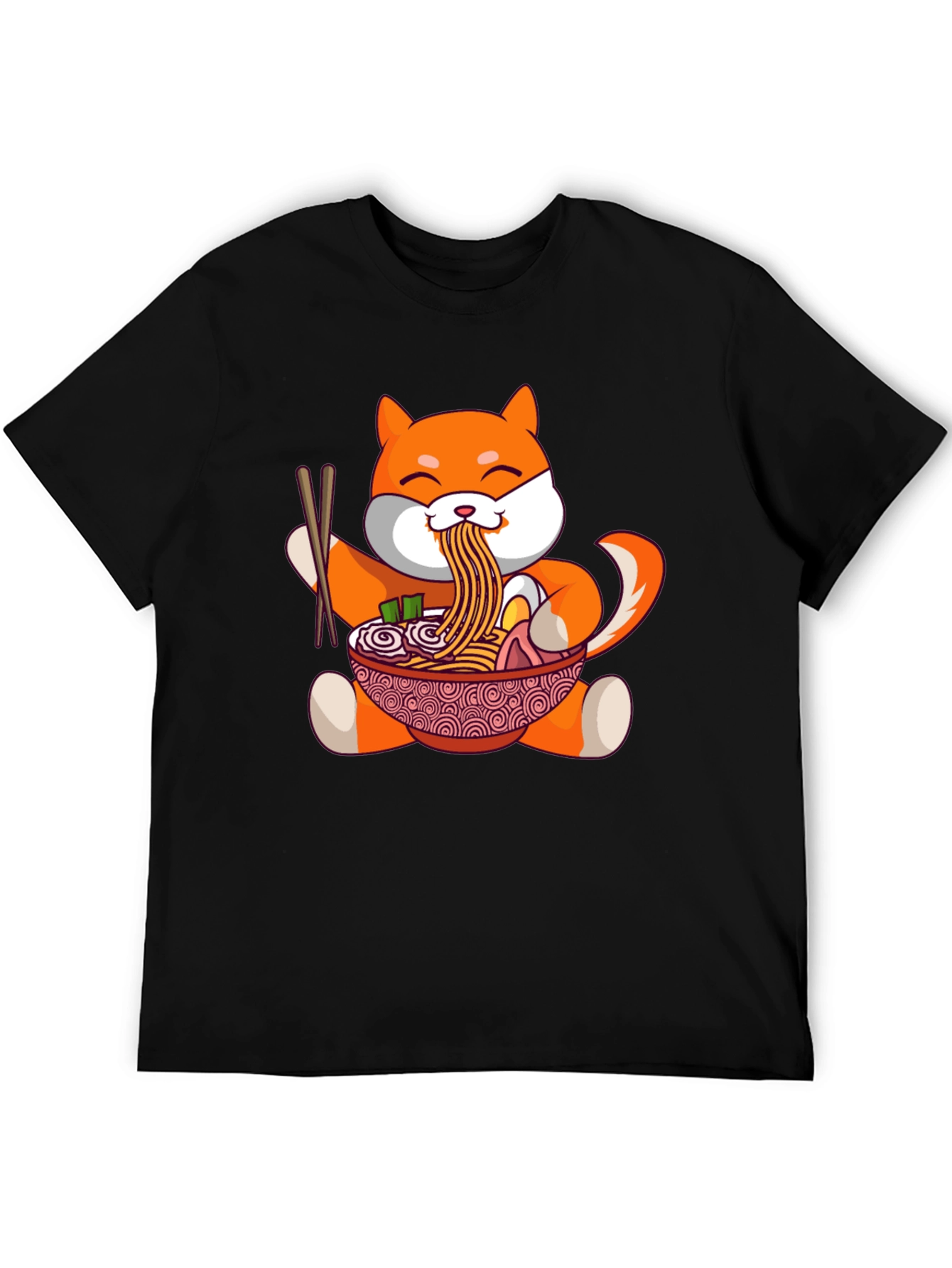 Shiba Inu Ramen Bowl T-Shirt - Cute Anime Design