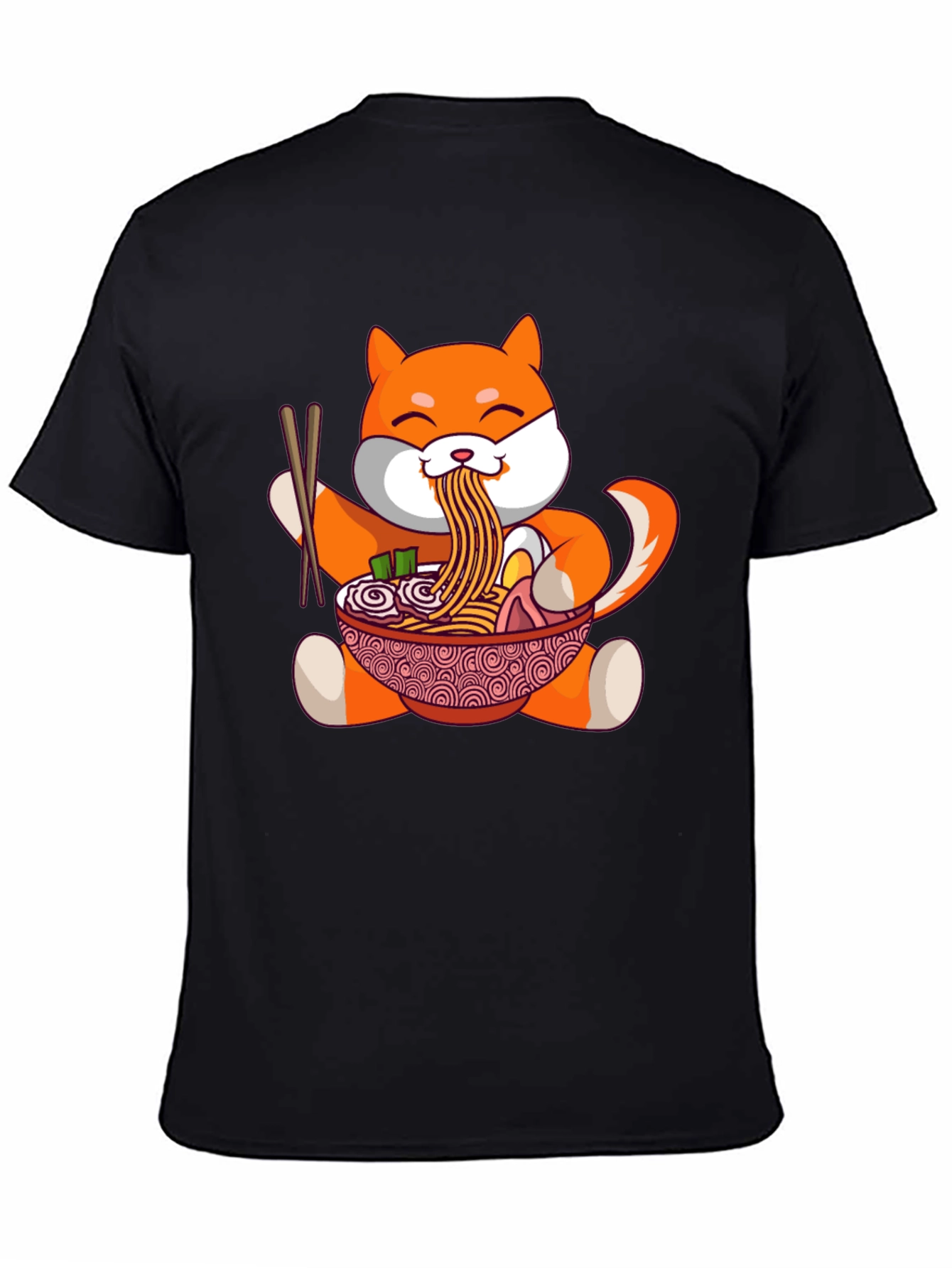 Shiba Inu Ramen Bowl T-Shirt - Cute Anime Design