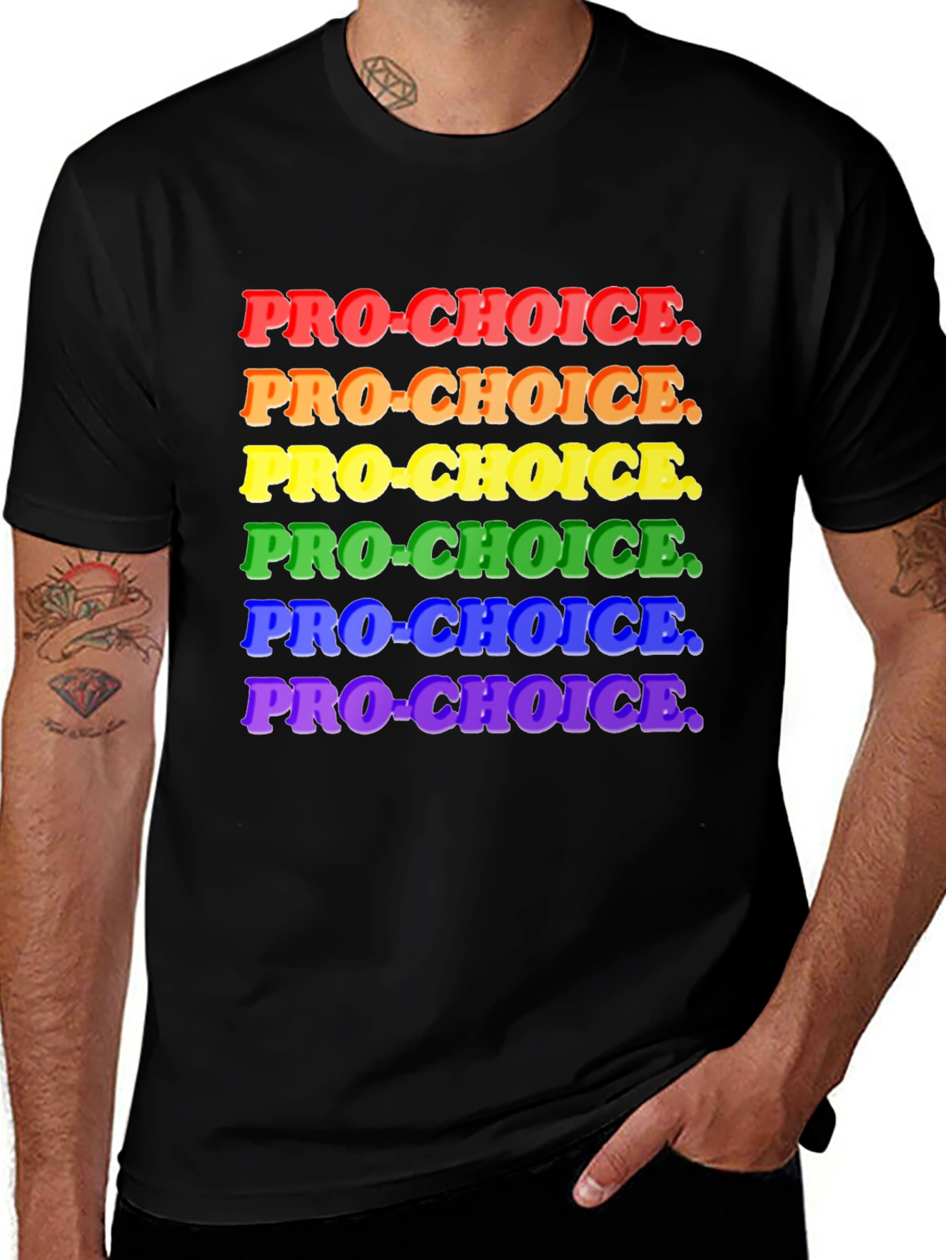 Pro-Choice Rainbow Pride T-Shirt