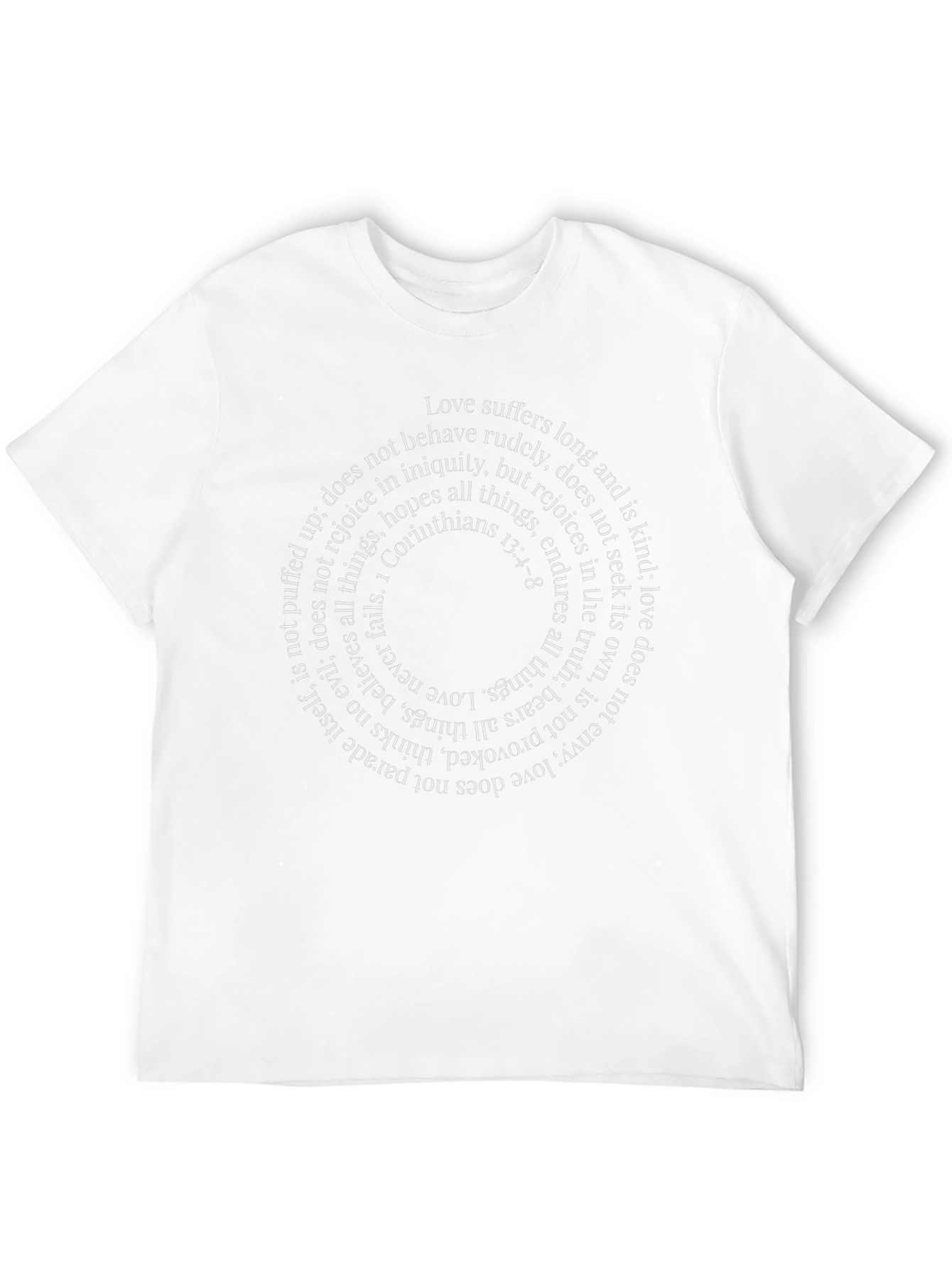 Love Suffers Long Black T-Shirt