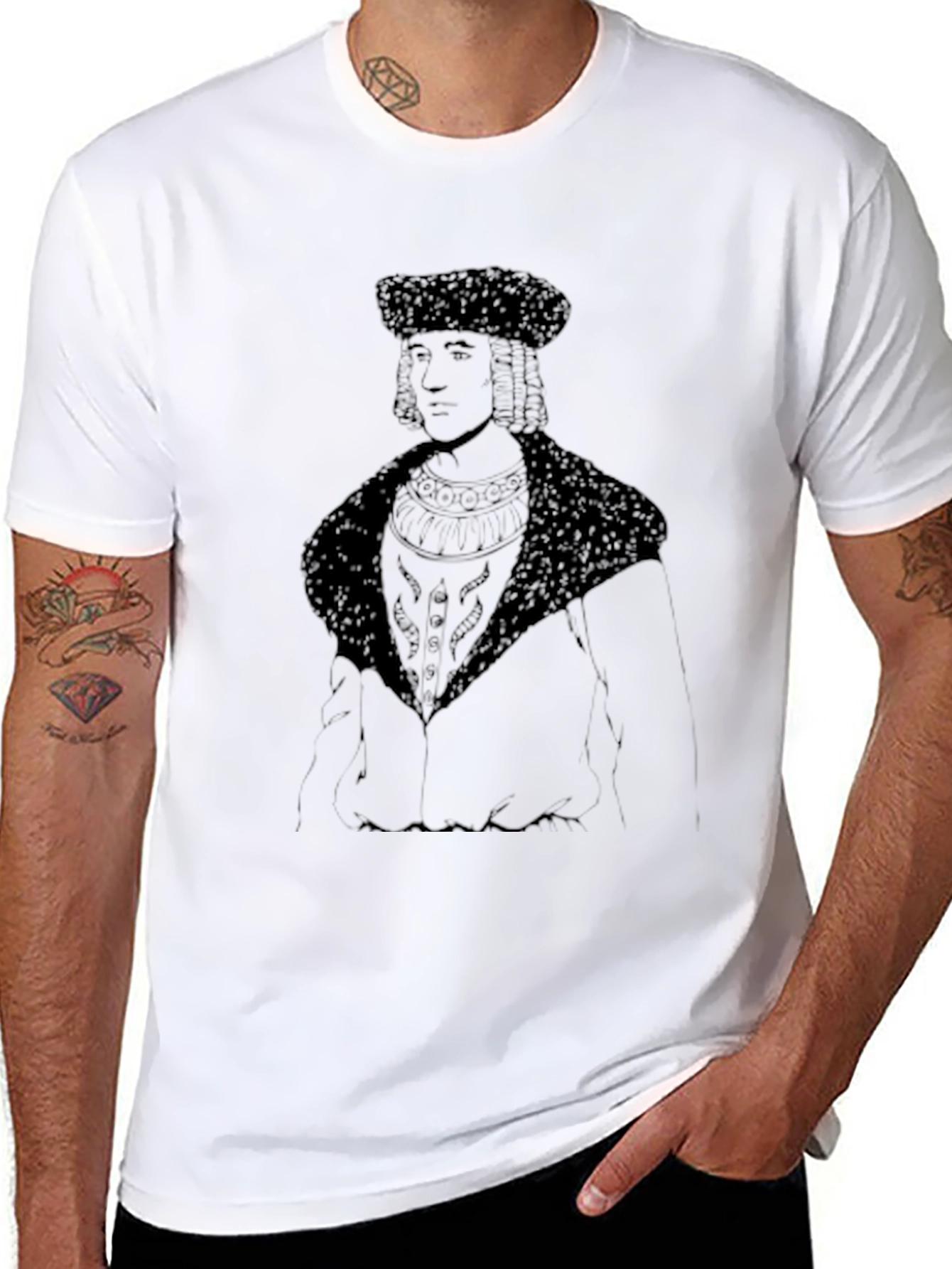 Historical Figure T-Shirt - Classic Black Tee