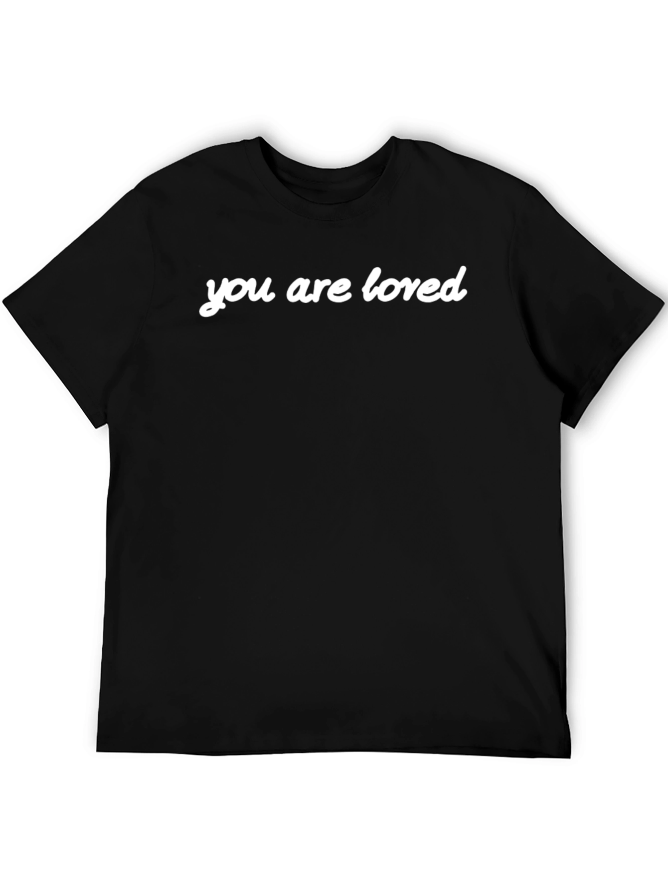 You Are Loved Black Crewneck T-Shirt