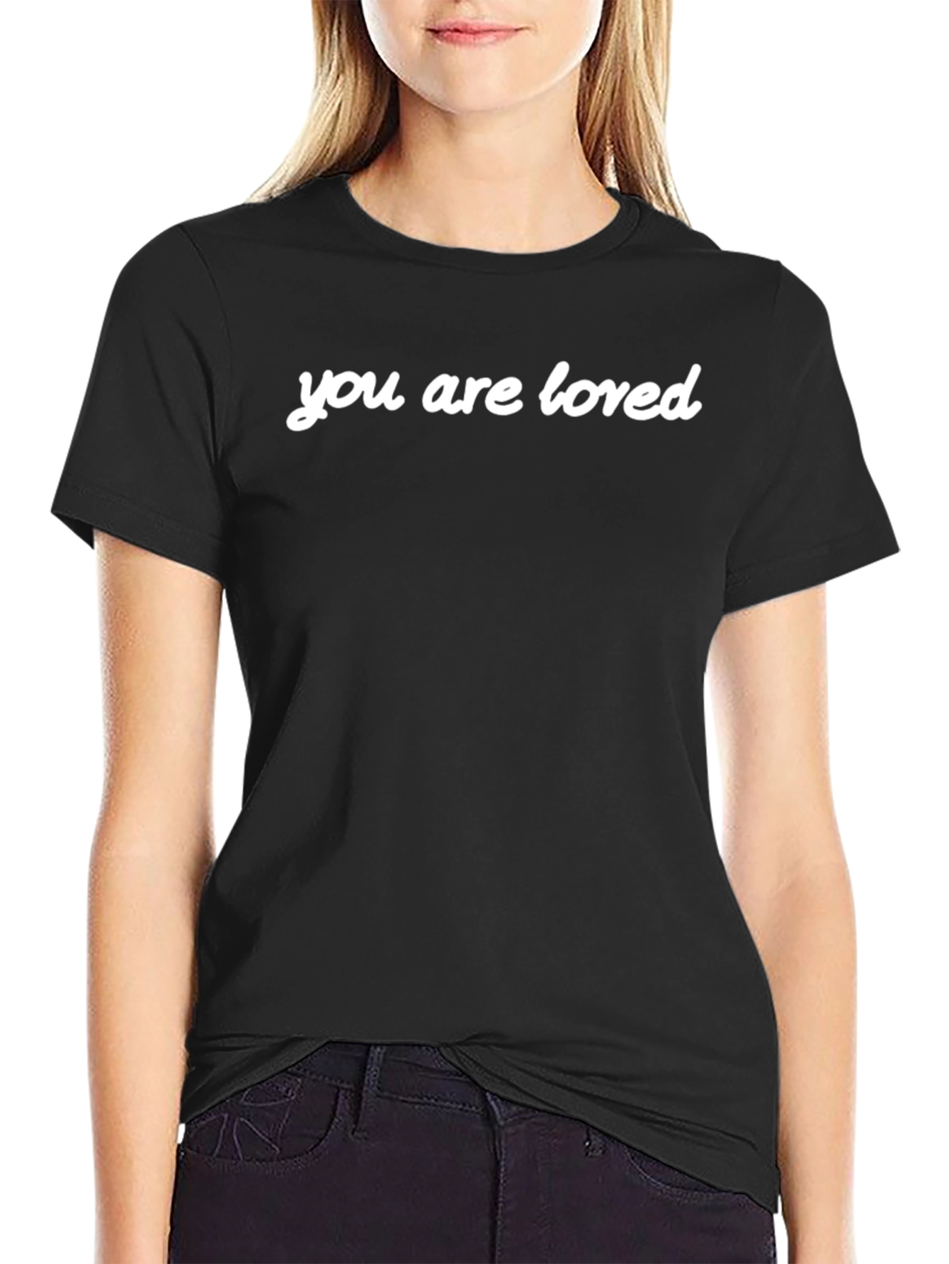 You Are Loved Black Crewneck T-Shirt