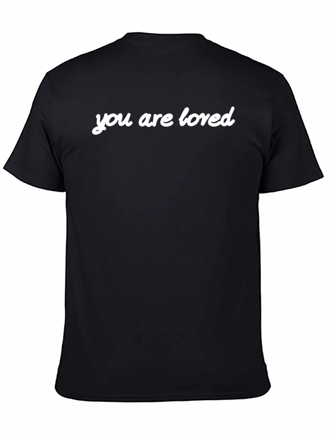 You Are Loved Black Crewneck T-Shirt